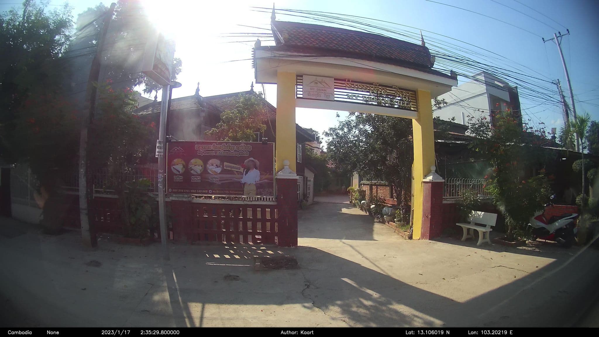 Street view near My Dream Villa Battambang, Battambang — © kaart_2 (CC BY-SA · Mapillary)