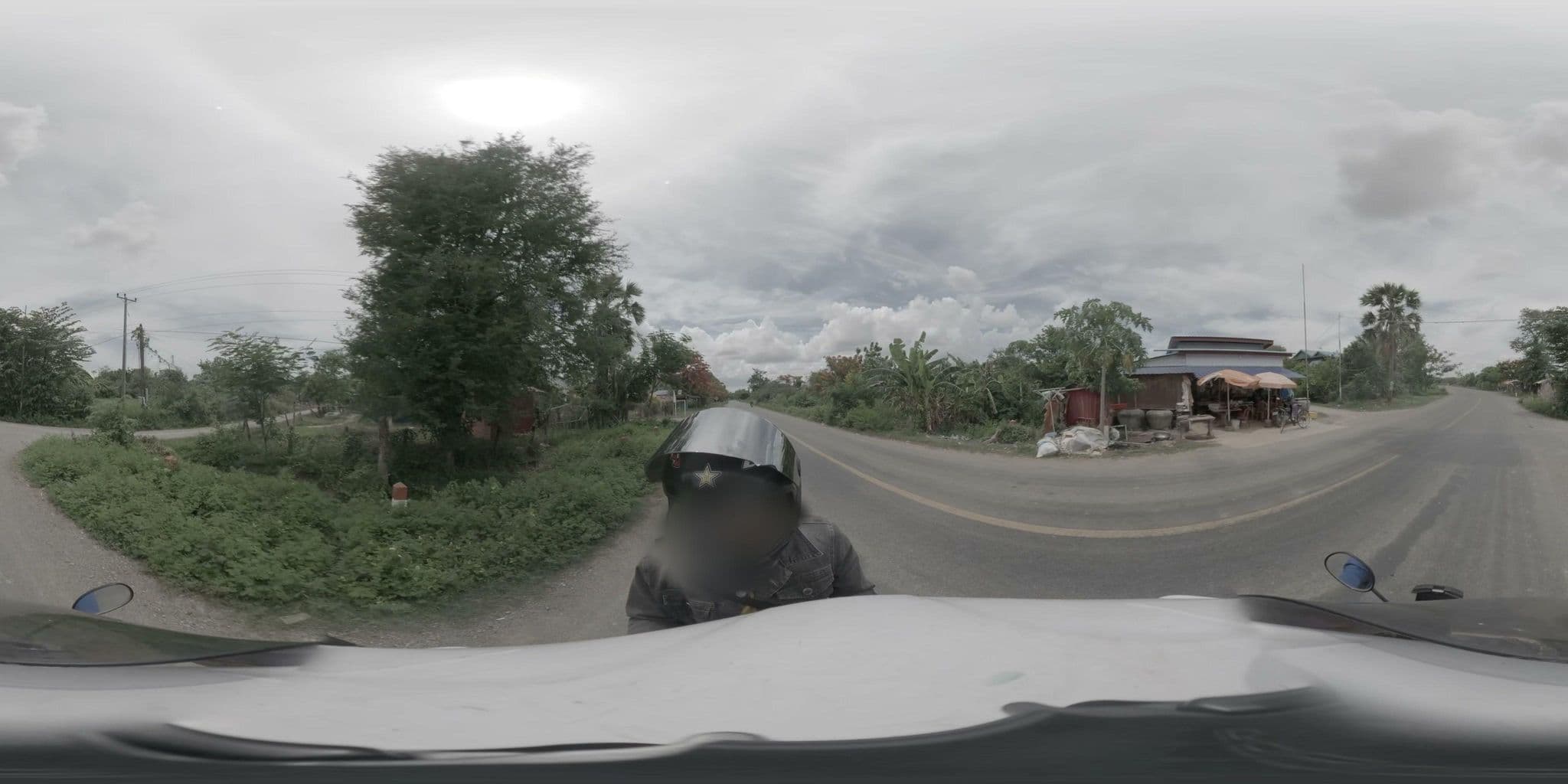 Street view near Phnom Sampov Homestay, Kantueu Pir — © vteck (CC BY-SA · Mapillary)