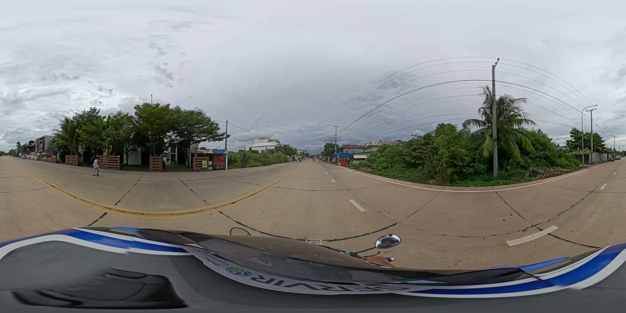 Street view near Kampot Riverside Boutique, Kampot — © vteck (CC BY-SA · Mapillary)