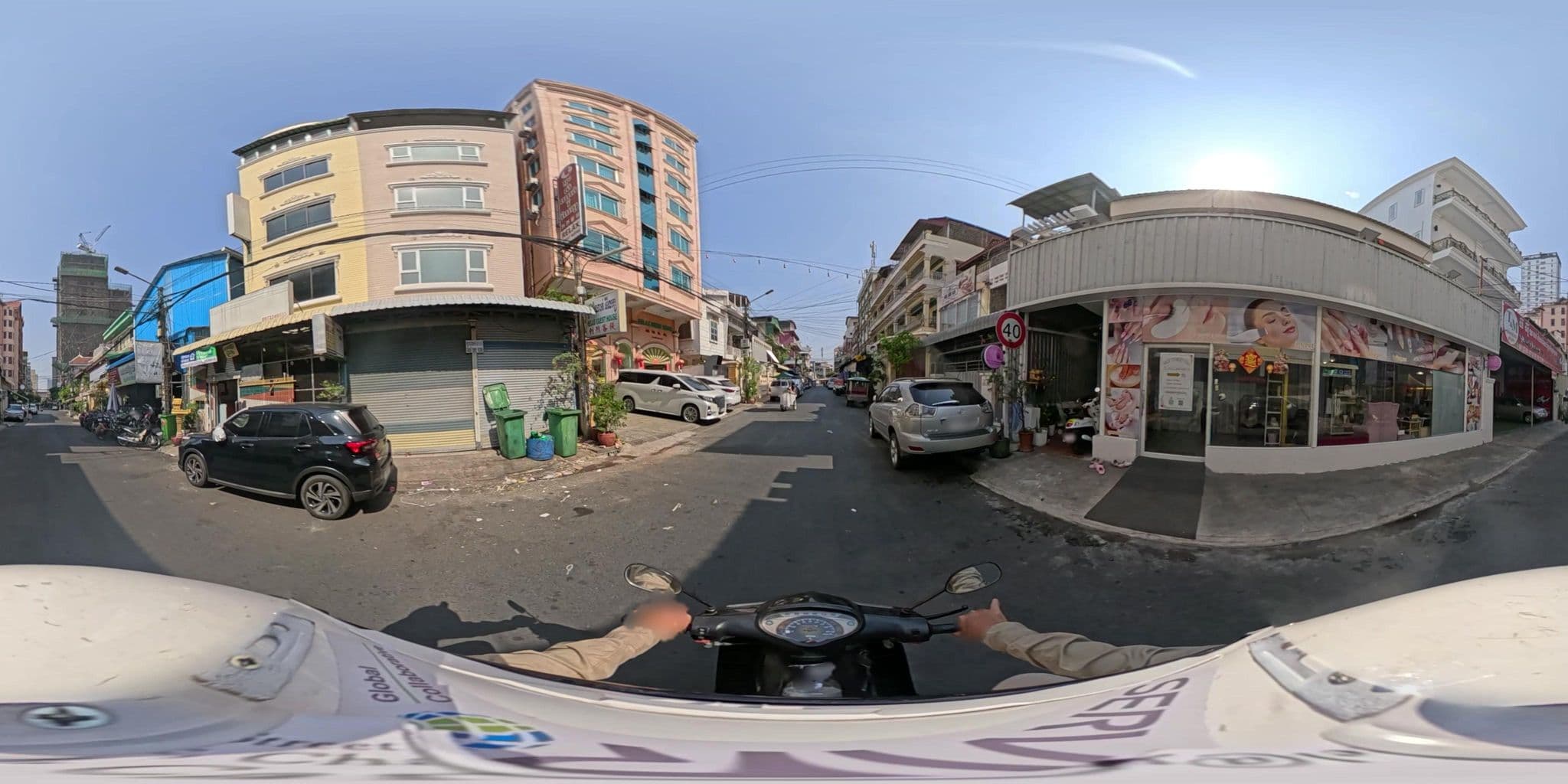 Street view near Relax Guesthouse, Phnom Penh — © vteck (CC BY-SA · Mapillary)