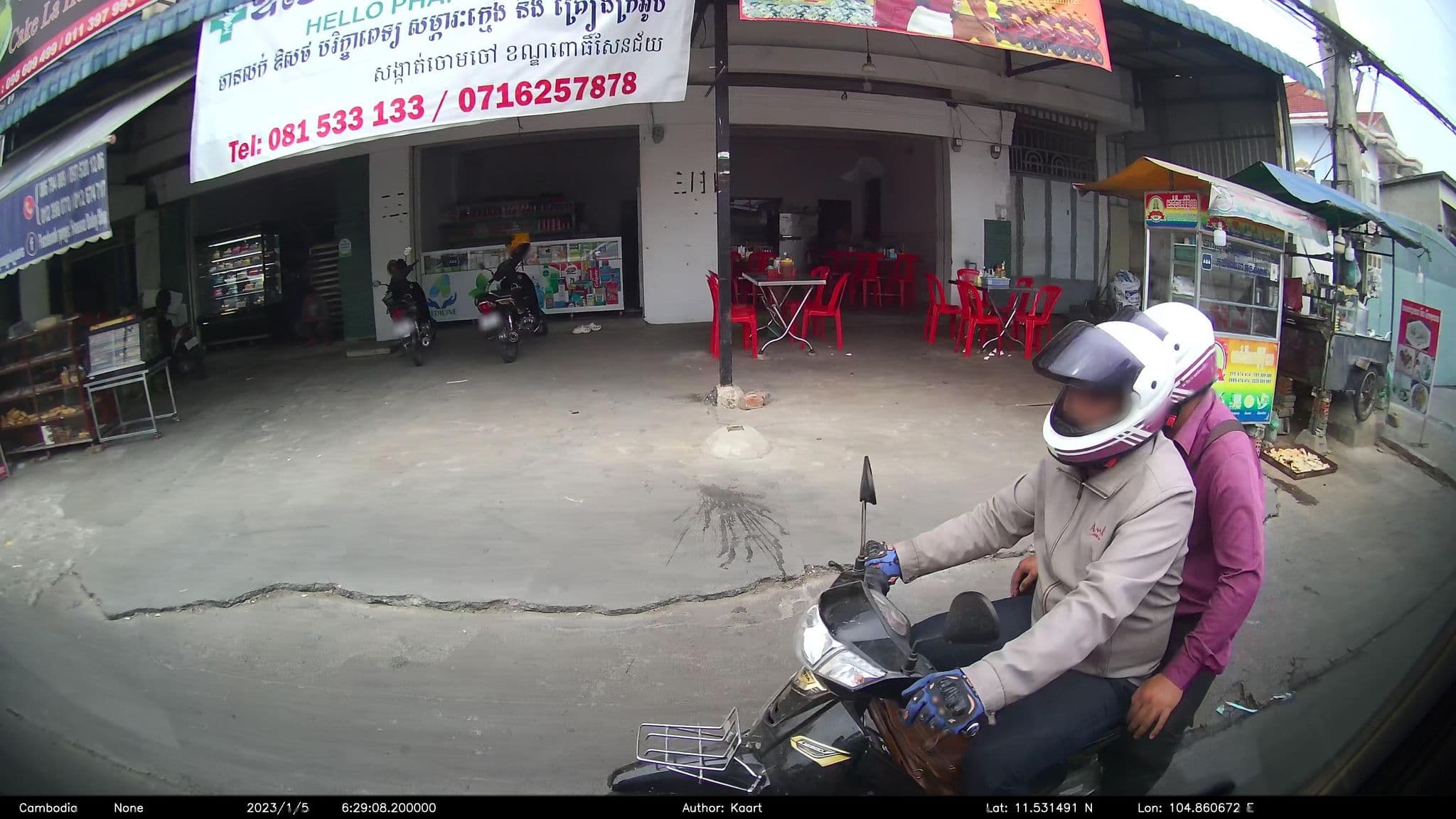 Street view near Meanchey Guesthouse, Dangkao — © kaart_2 (CC BY-SA · Mapillary)