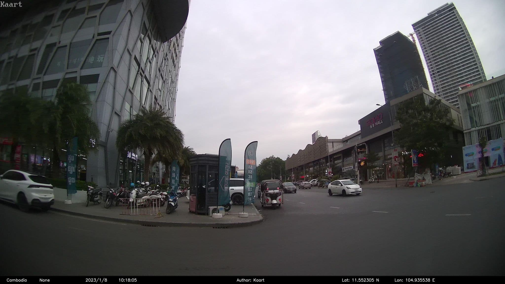 Street view near The Snowbell Hotel & SPA @ The BRIDGE, Phnom Penh — © kaart_2 (CC BY-SA · Mapillary)
