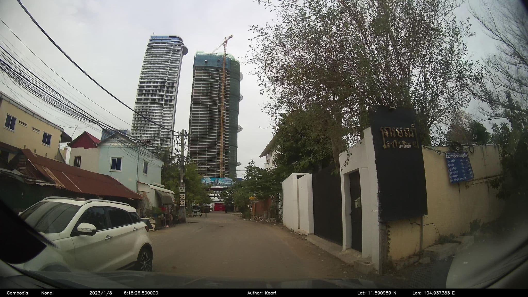 Street view near Haha Camping, Phnom Penh — © kaart_2 (CC BY-SA · Mapillary)