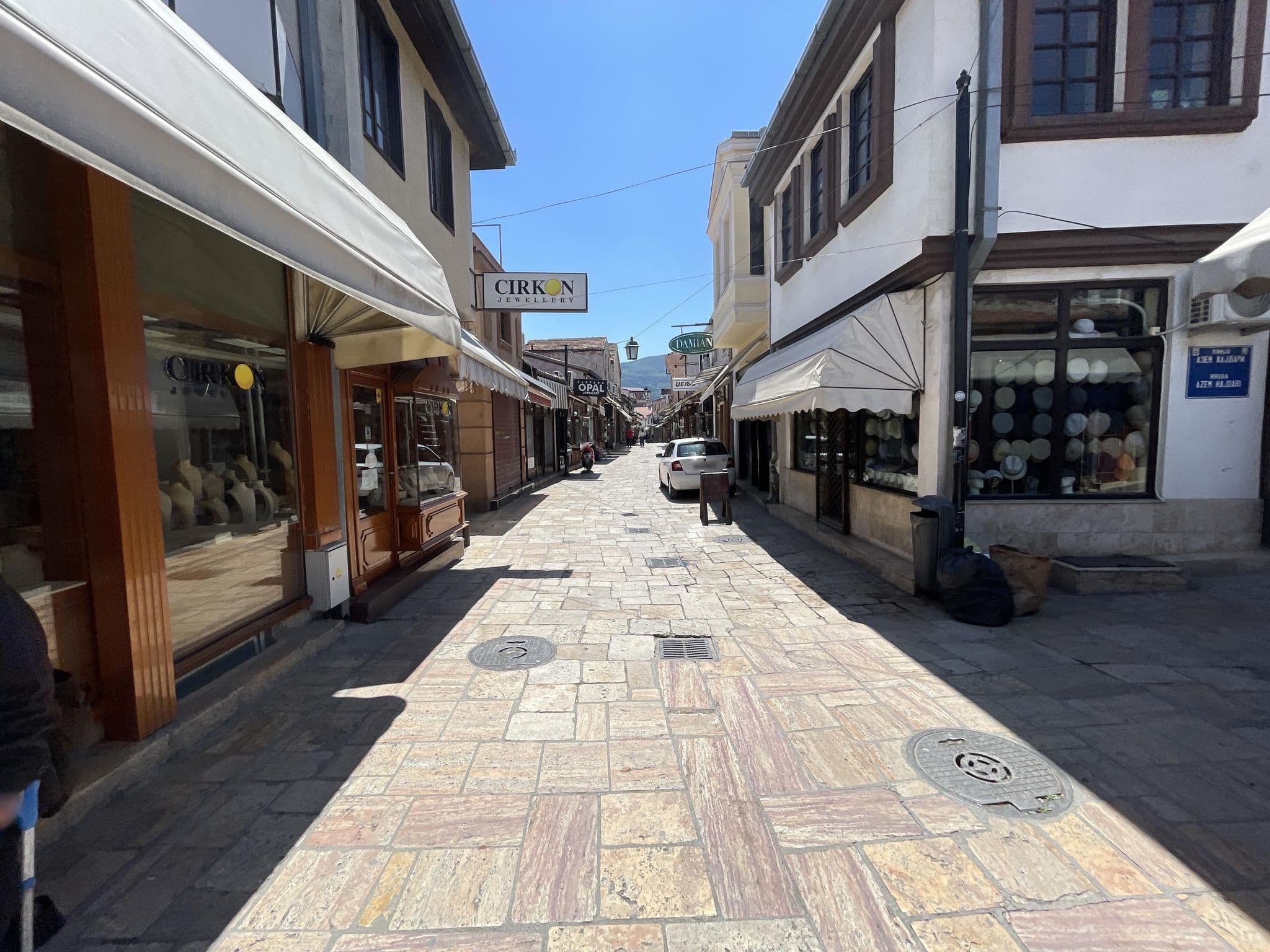 Street view near Bazaar Inn Boutique, Skopje — © asturksever (CC BY-SA · Mapillary)