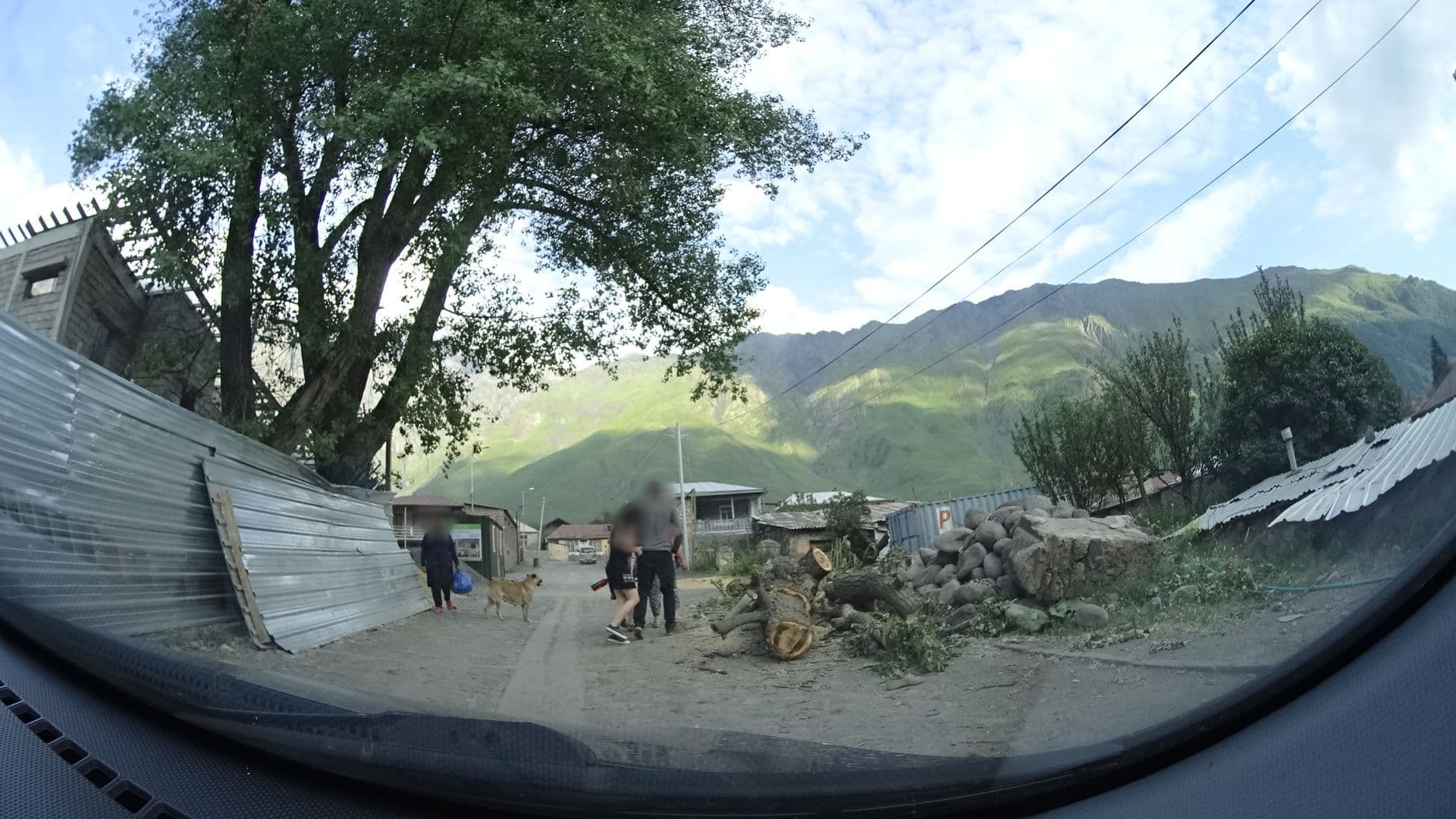 Street view near Paradise Inn Kazbegi, Stepantsminda — © sashazykov (CC BY-SA · Mapillary)