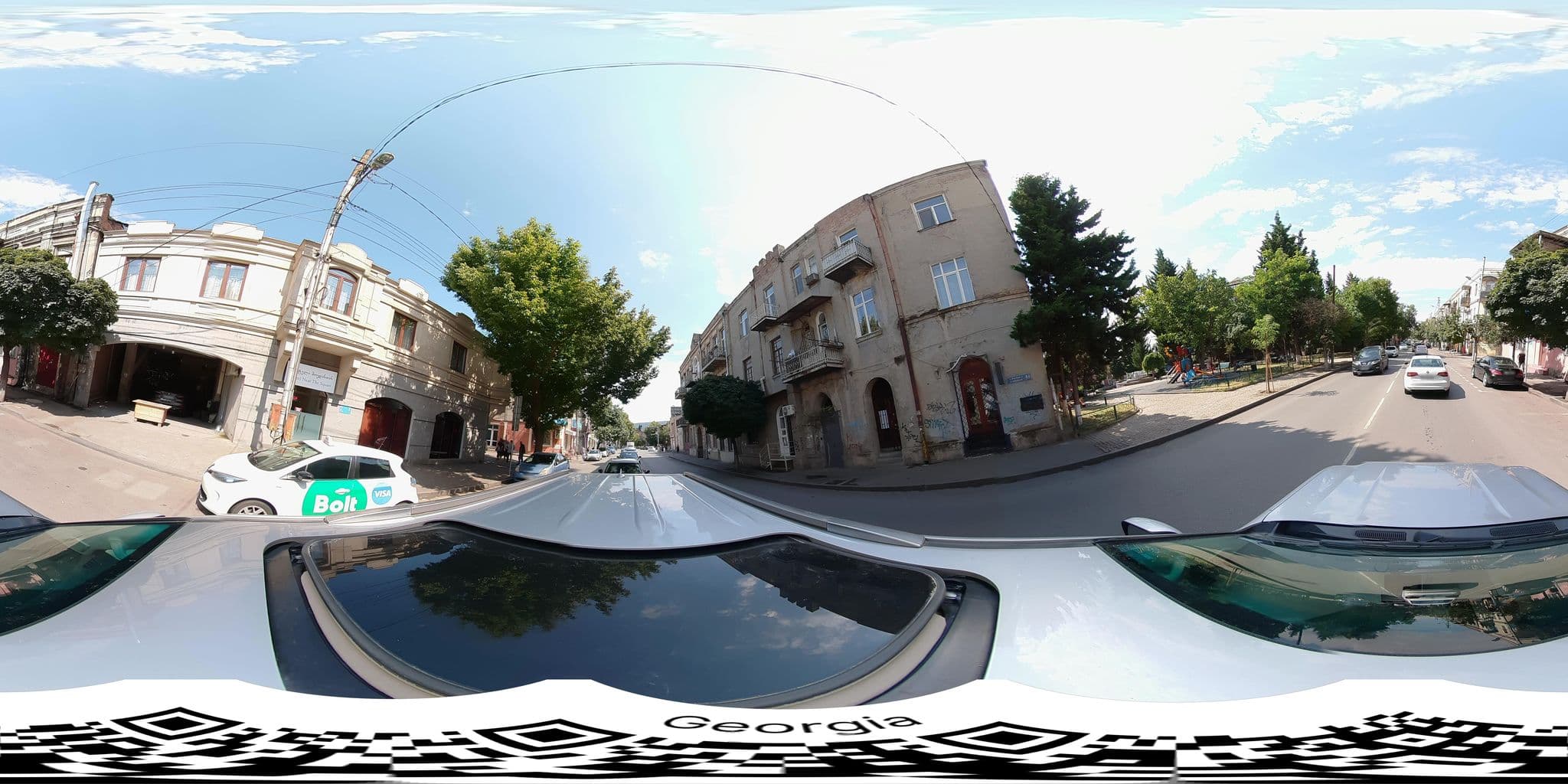 Street view near Hostel Hear The Square, Tbilisi — © bumbeishvili (CC BY-SA · Mapillary)