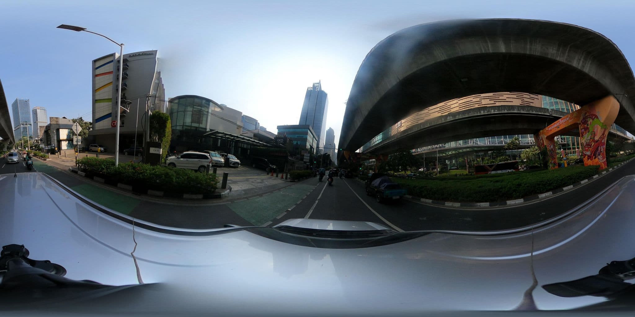 Street view near Amaris Hotel Dr. Satrio Kuningan, Jakarta