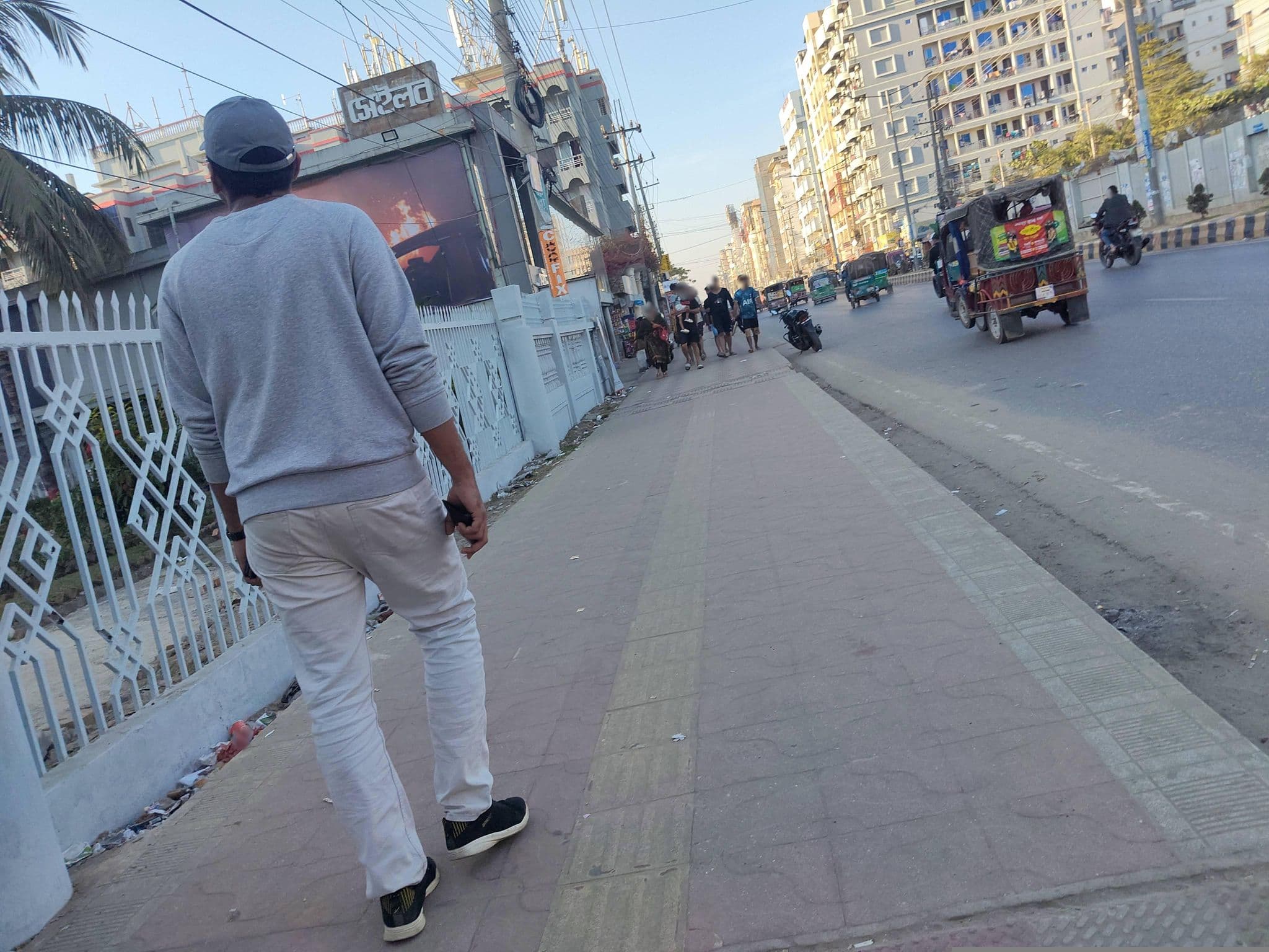 Street view near Hotel Auster Echo, Cox’s Bāzār — © gourobroy (CC BY-SA · Mapillary)