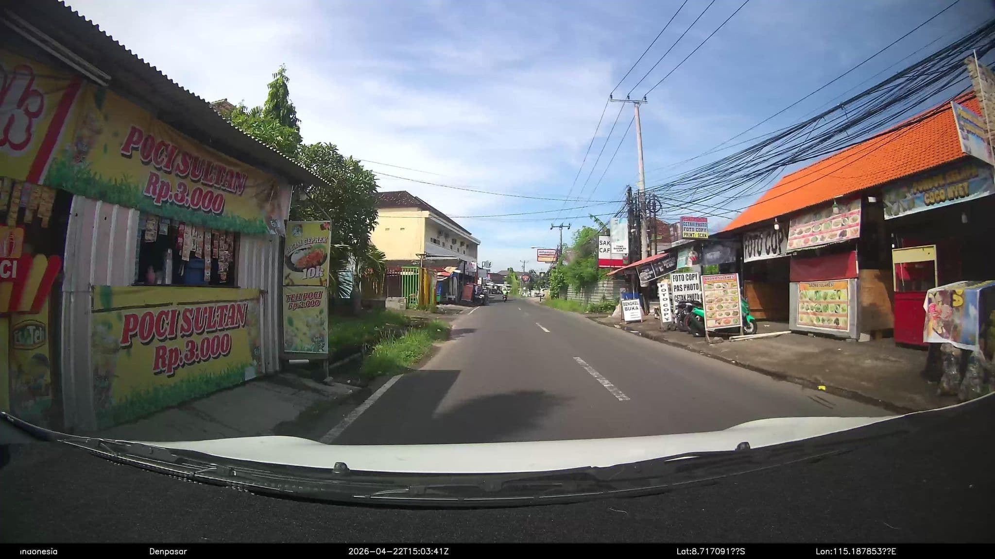 Street view near Puri Kekayon Villa, Kuta