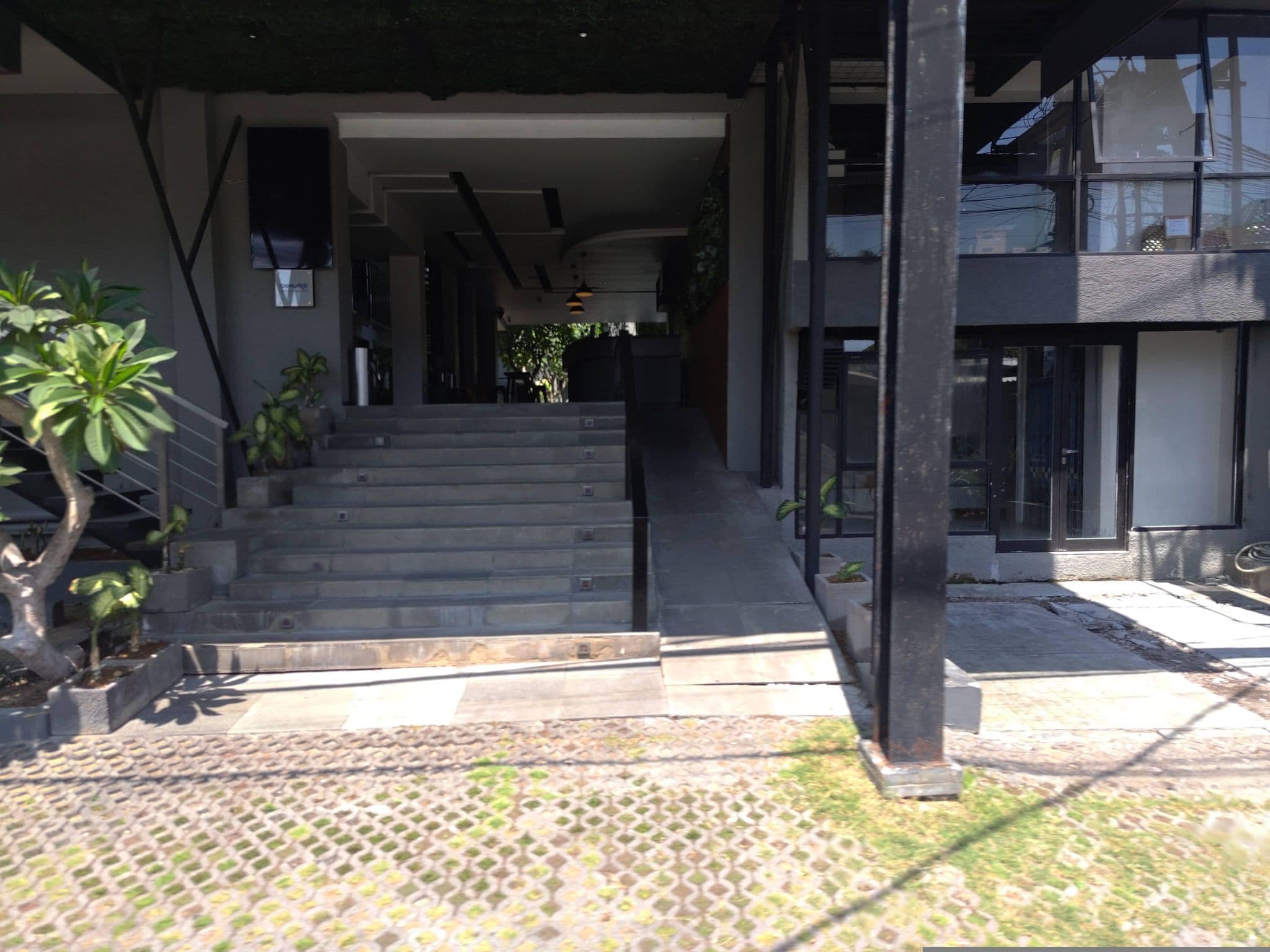 Street view near The Berry Hotels, Legian