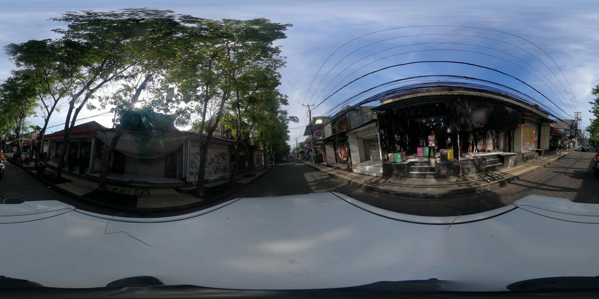 Street view near Legian Paradiso Hotel, Legian