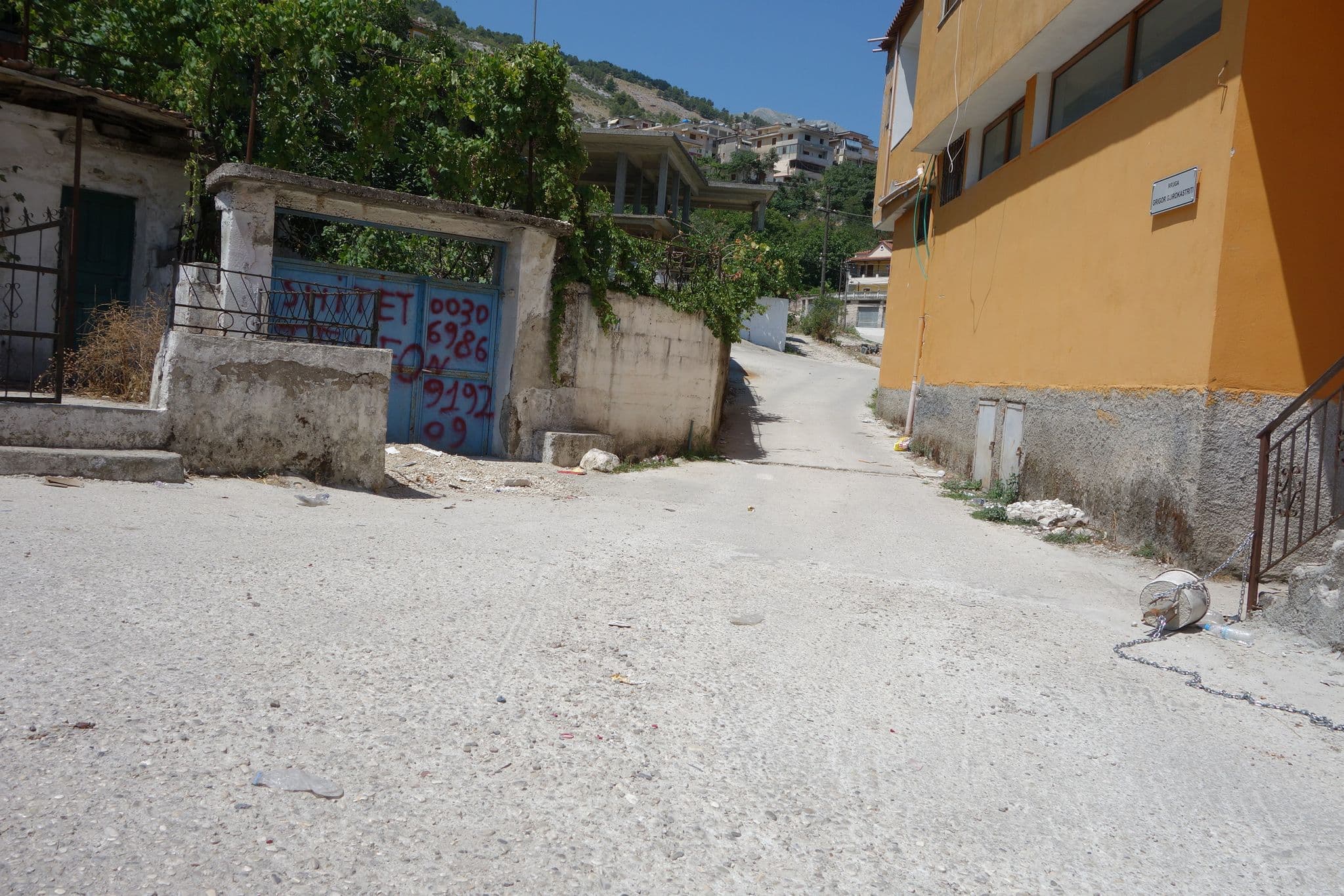 Street view near Empire of Martin, Gjirokastër — © malenki (CC BY-SA · Mapillary)