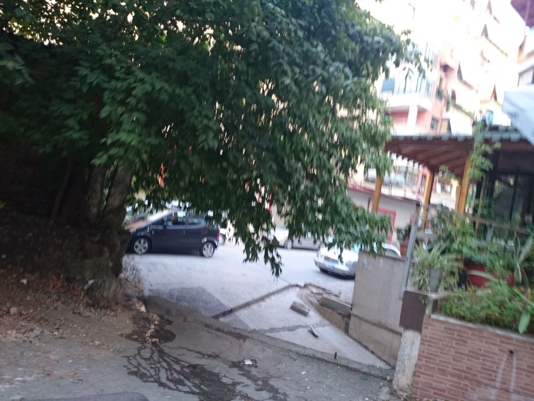 Street view near Roof Top Hostel Tirana (Hostel Albania), Tirana — © malenki (CC BY-SA · Mapillary)