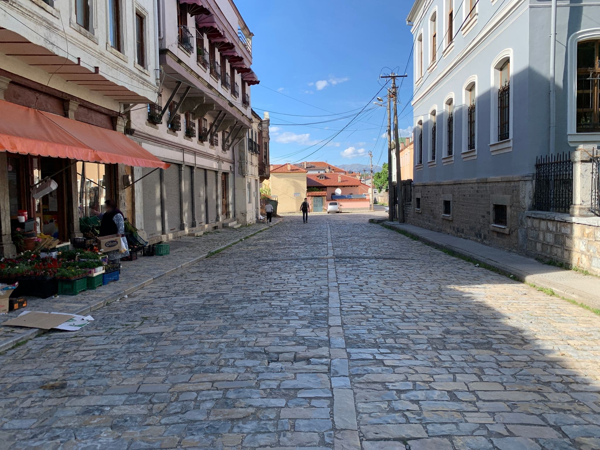 Street view near Vintage Boutique Hotel Restaurant, Korçë — © vrinek (CC BY-SA · Mapillary)