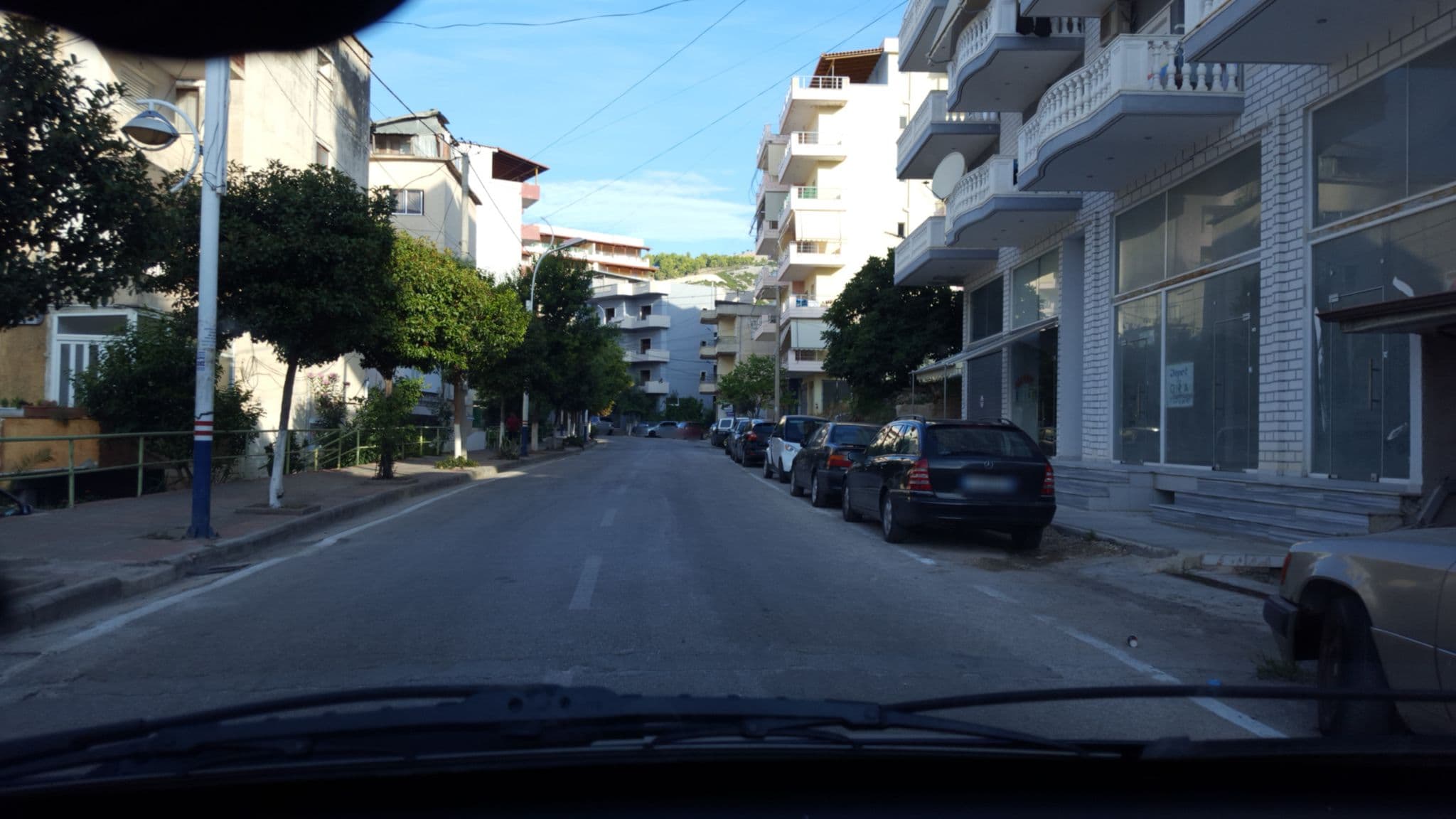 Street view near Filipi Hostel, Sarandë — © denisju_osm (CC BY-SA · Mapillary)