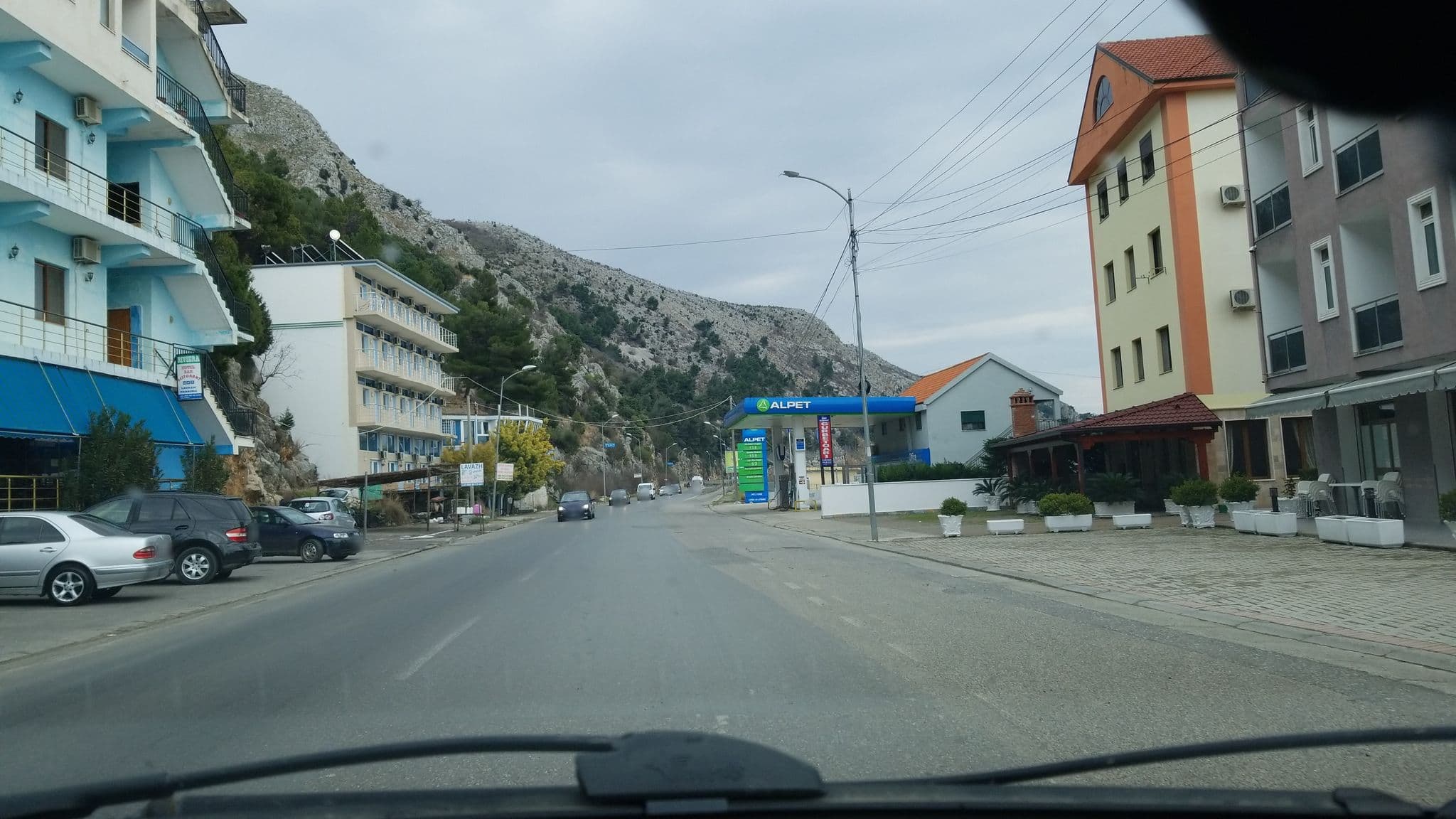 Street view near Hotel Del Mar, Shëngjin — © denisju_osm (CC BY-SA · Mapillary)