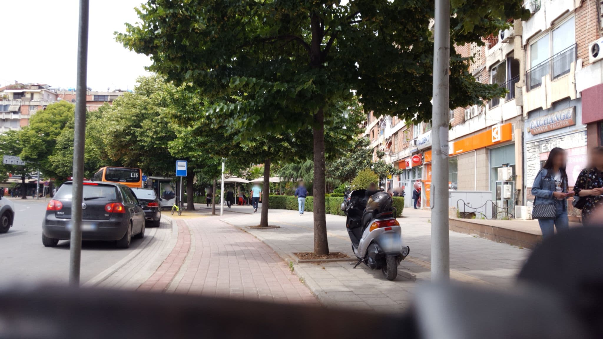 Street view near Center Boutique Hotel, Tirana — © denisju_osm (CC BY-SA · Mapillary)