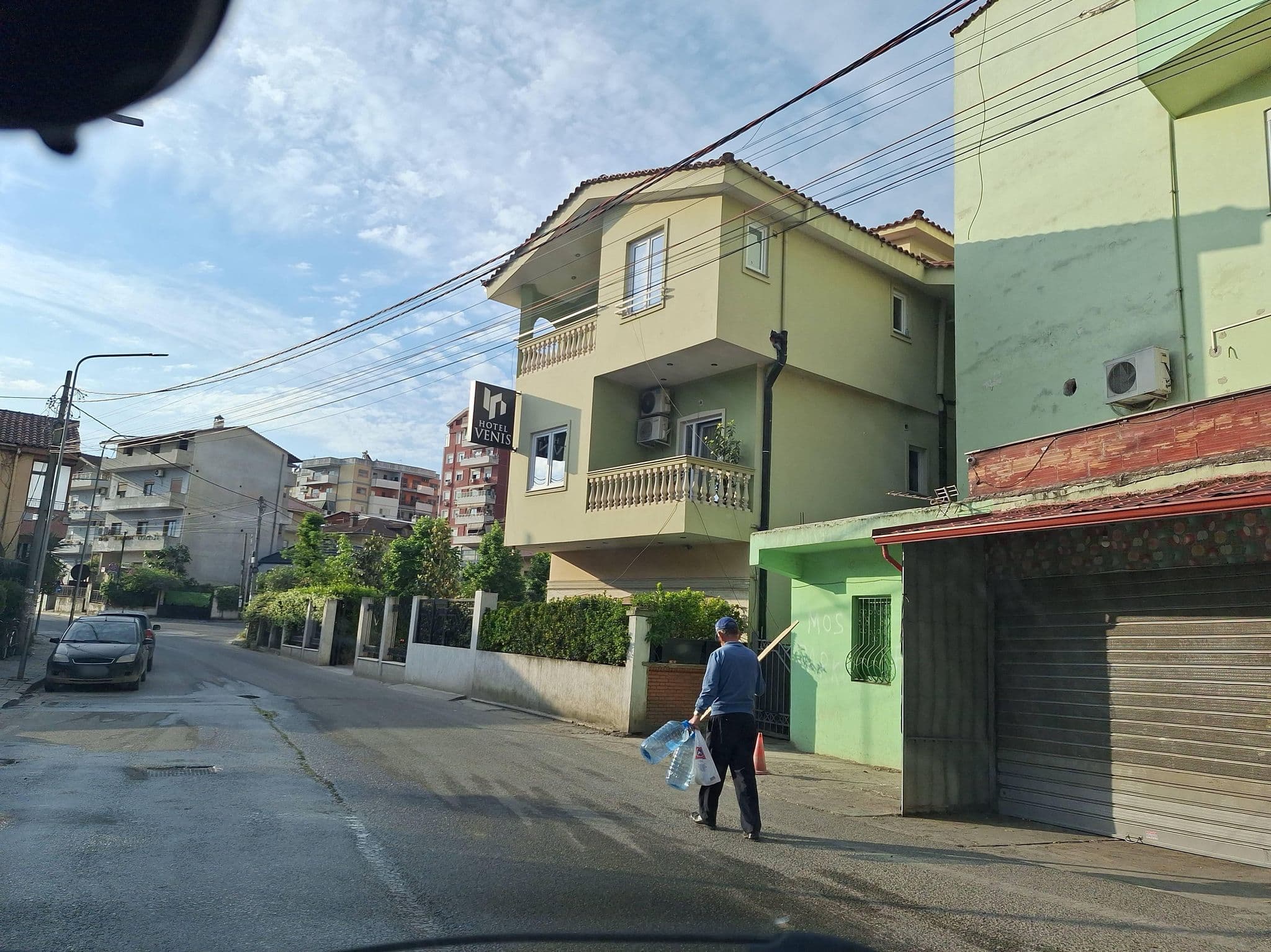 Street view near Venis Hotel Tirana, Tirana — © denisju_osm (CC BY-SA · Mapillary)