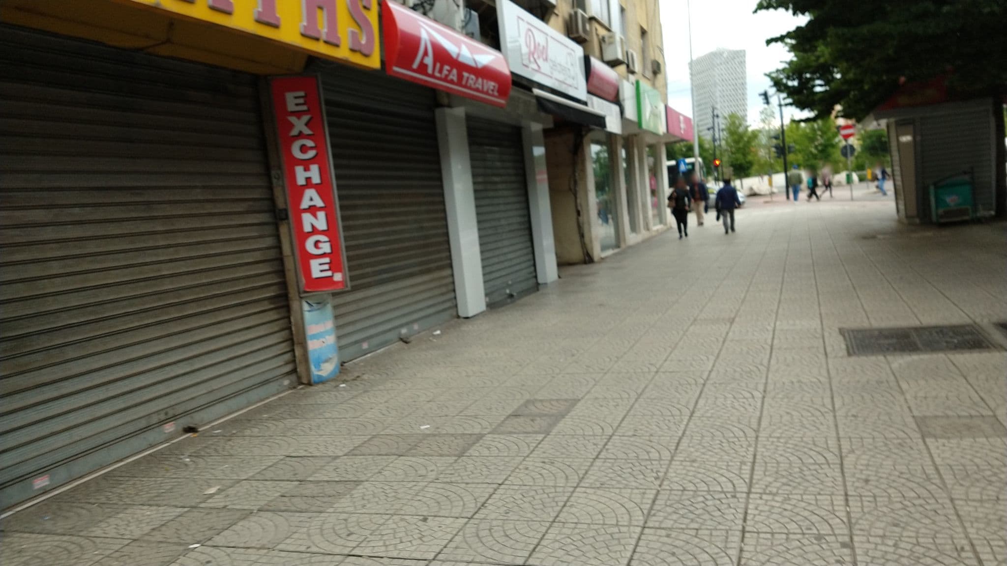 Street view near Prime Hotel Tirana, Tirana — © polyglot (CC BY-SA · Mapillary)