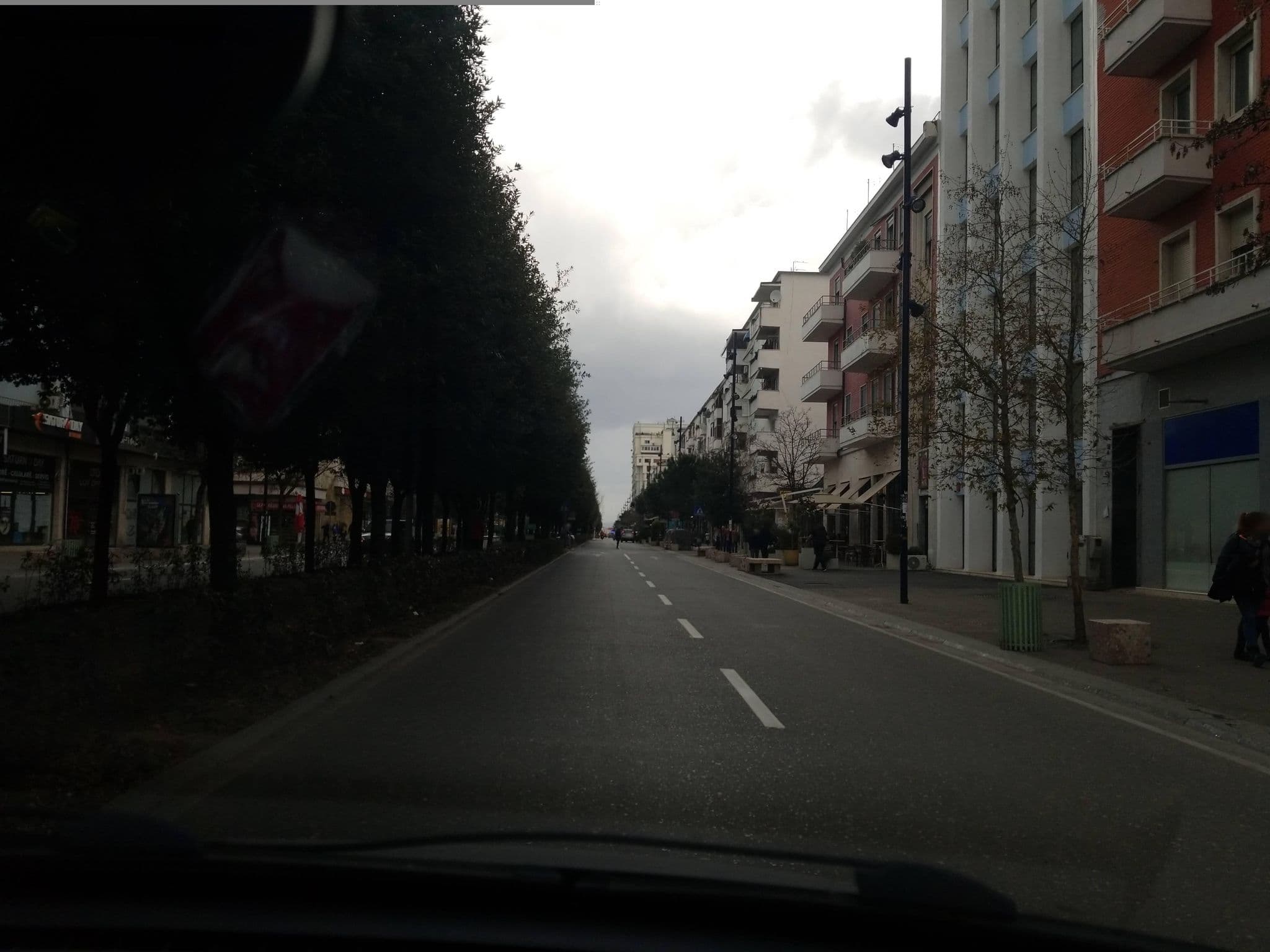 Street view near Palazzo Roma Luxury Leading Hotels, Tirana — © denisju_osm (CC BY-SA · Mapillary)