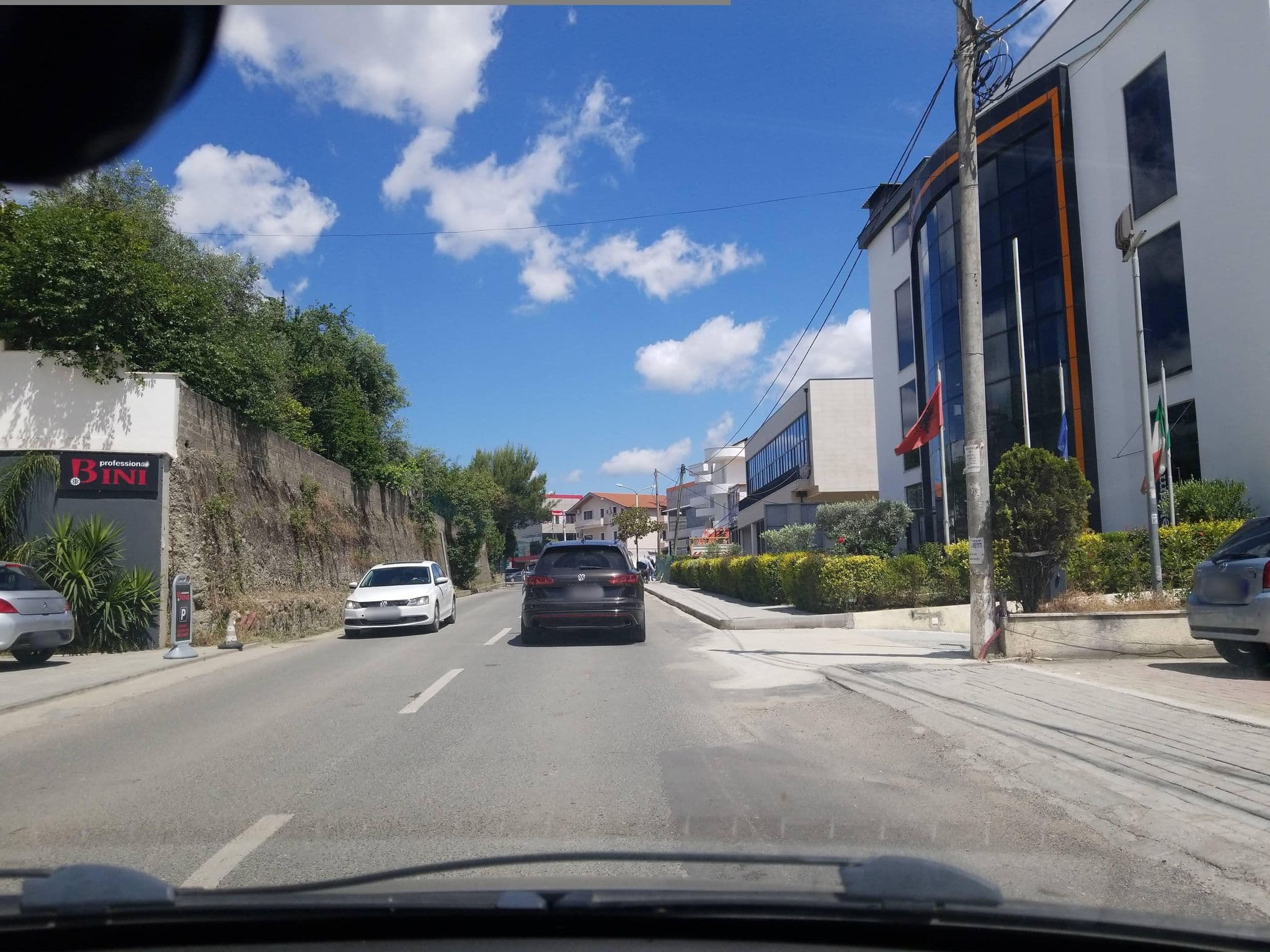 Street view near Hotel Gjuta, Tirana, Tirana — © denisju_osm (CC BY-SA · Mapillary)