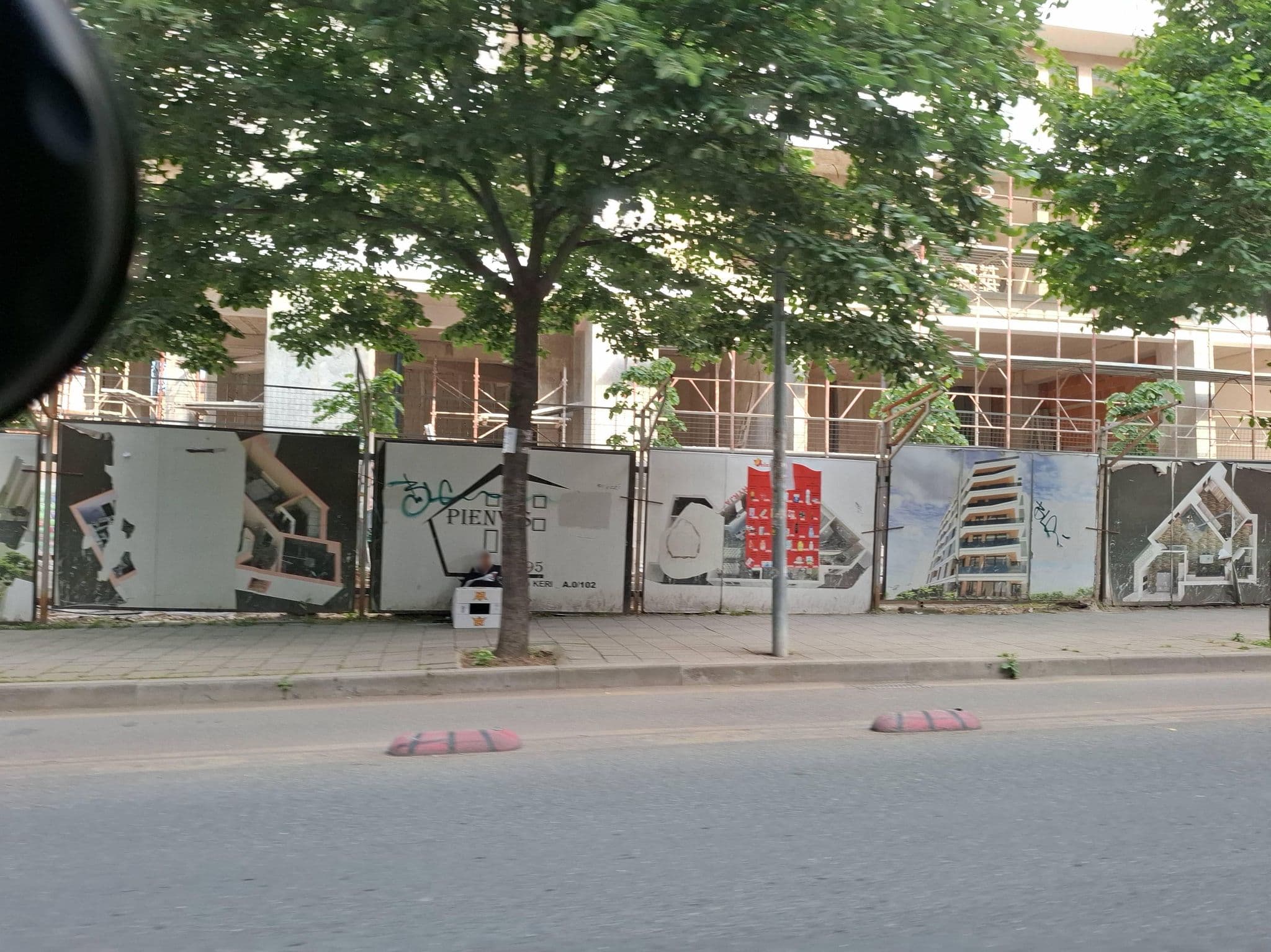 Street view near Dua hostel, Tirana — © denisju_osm (CC BY-SA · Mapillary)