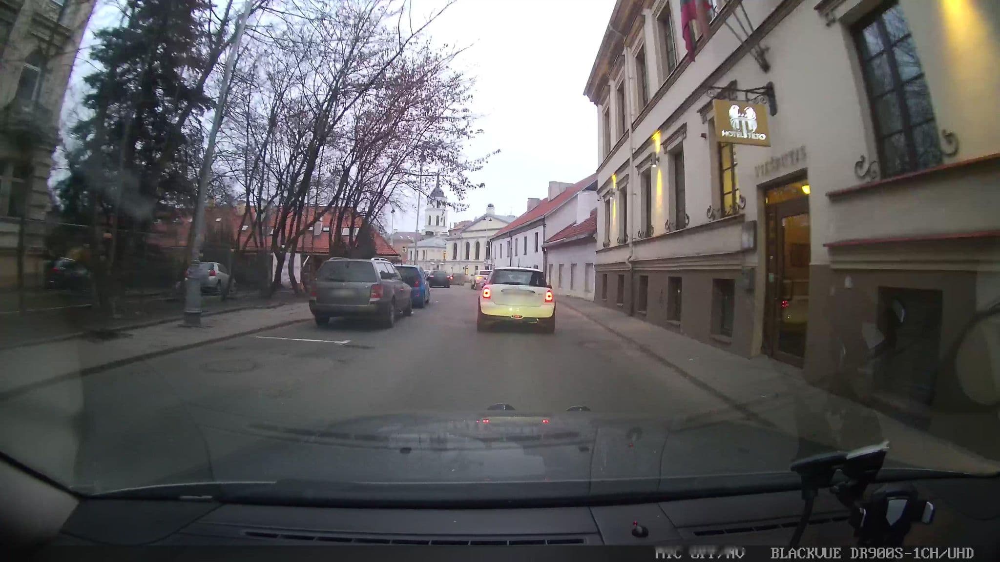Street view near Cathedral Apart-Hotel, Vilnius — © grobin (CC BY-SA · Mapillary)