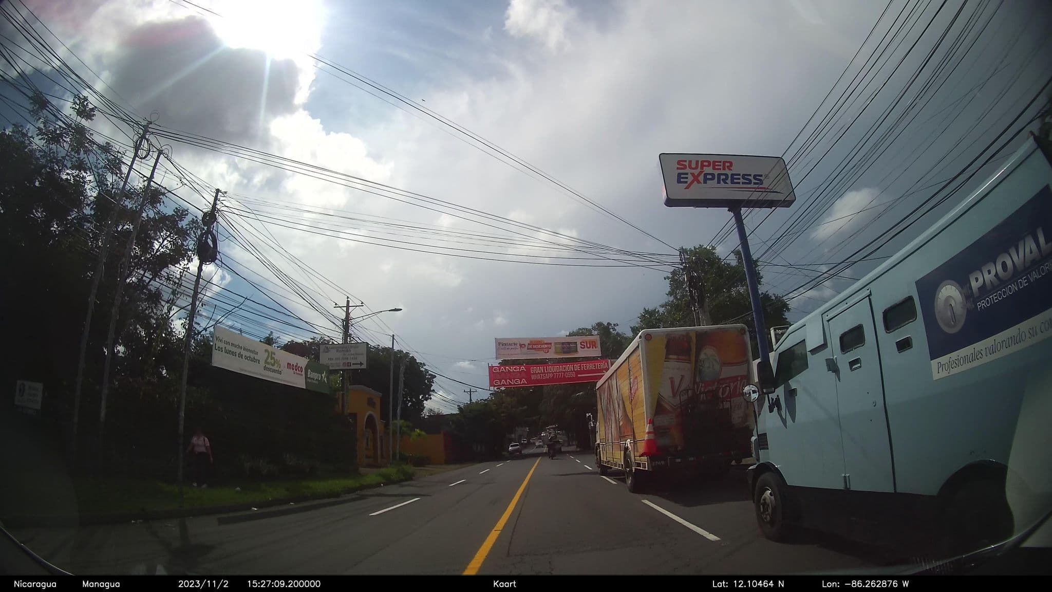 Street view near Villa Fontana NestHost Stays, Managua — © kaart_2 (CC BY-SA · Mapillary)
