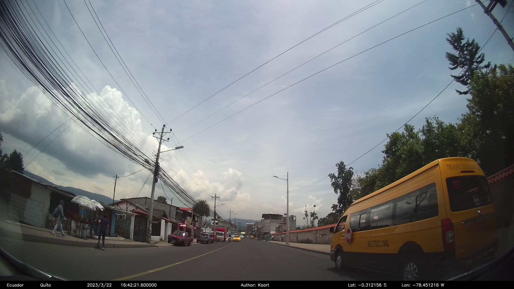 Street view near Hostal San Rafael, Sangolquí — © kaart_2 (CC BY-SA · Mapillary)