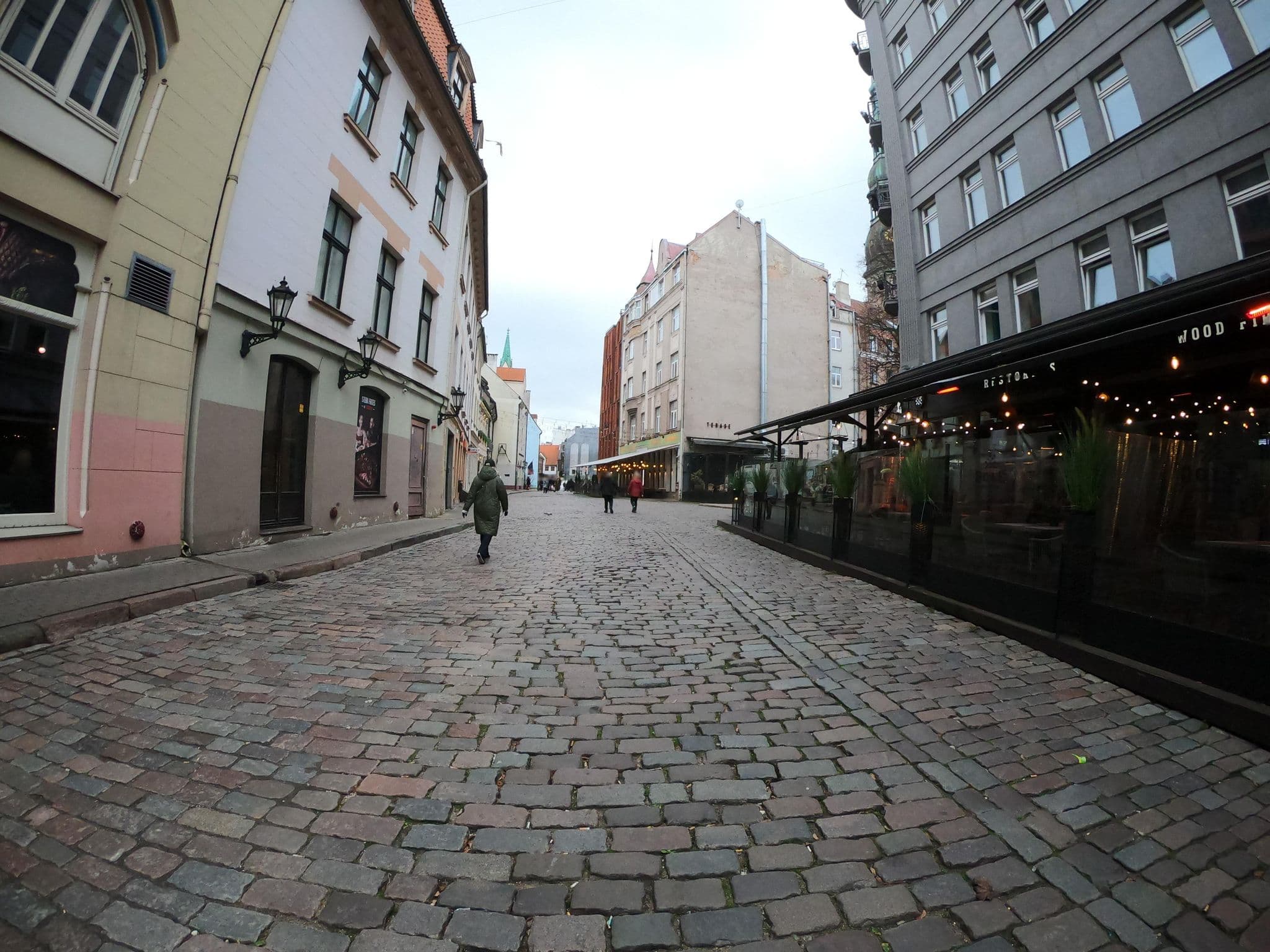 Street view near Redstone Apartments, Riga — © richlv (CC BY-SA · Mapillary)