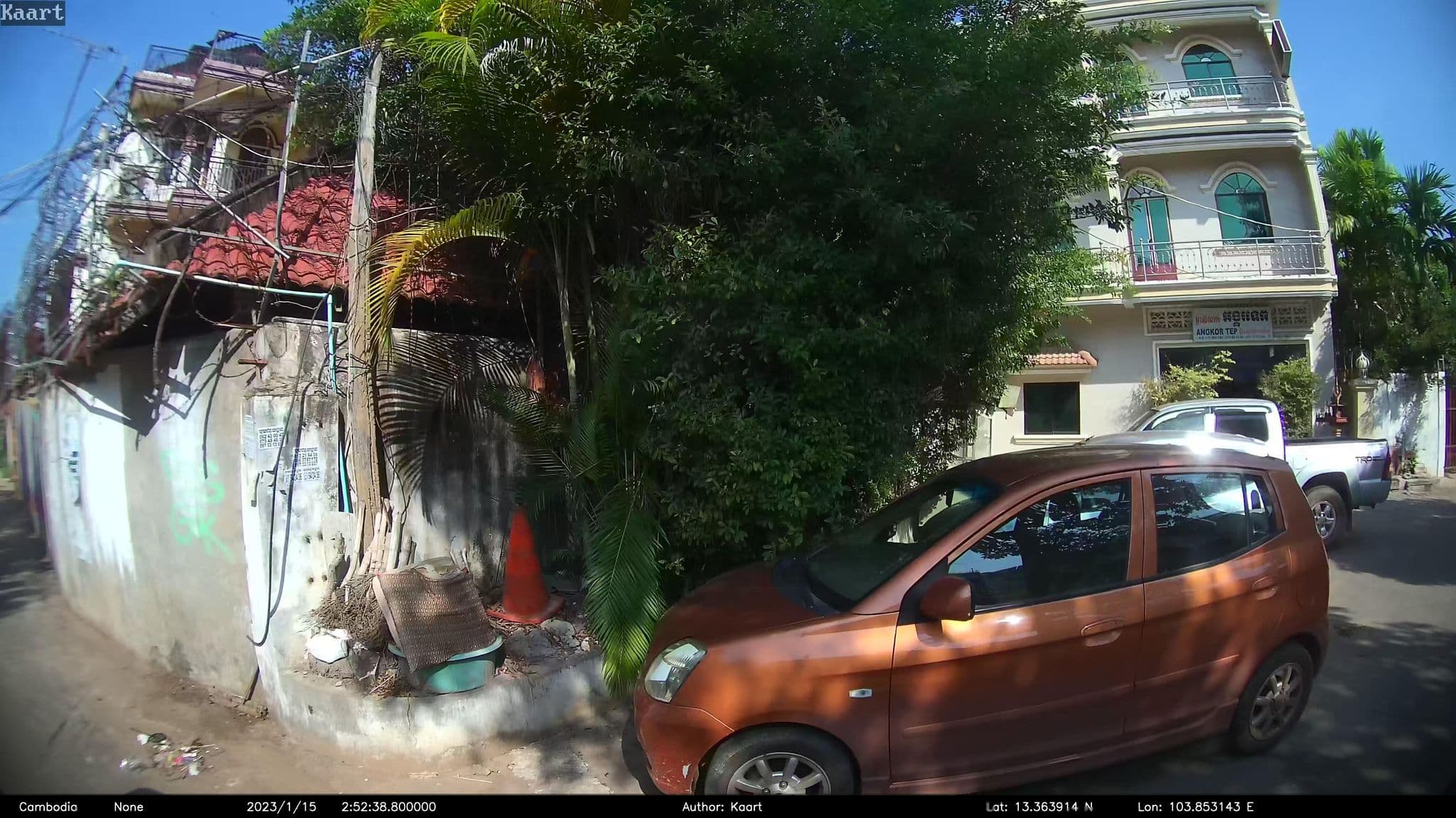 Street view near Okay Guesthouse Siem Reap - Superior Double Room, Siem Reap — © kaart_2 (CC BY-SA · Mapillary)