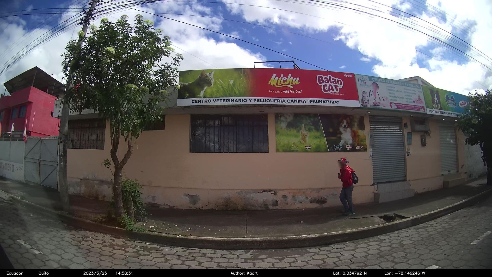 Street view near Hostal SierraLuna Cayambe, Cayambe — © kaart_2 (CC BY-SA · Mapillary)