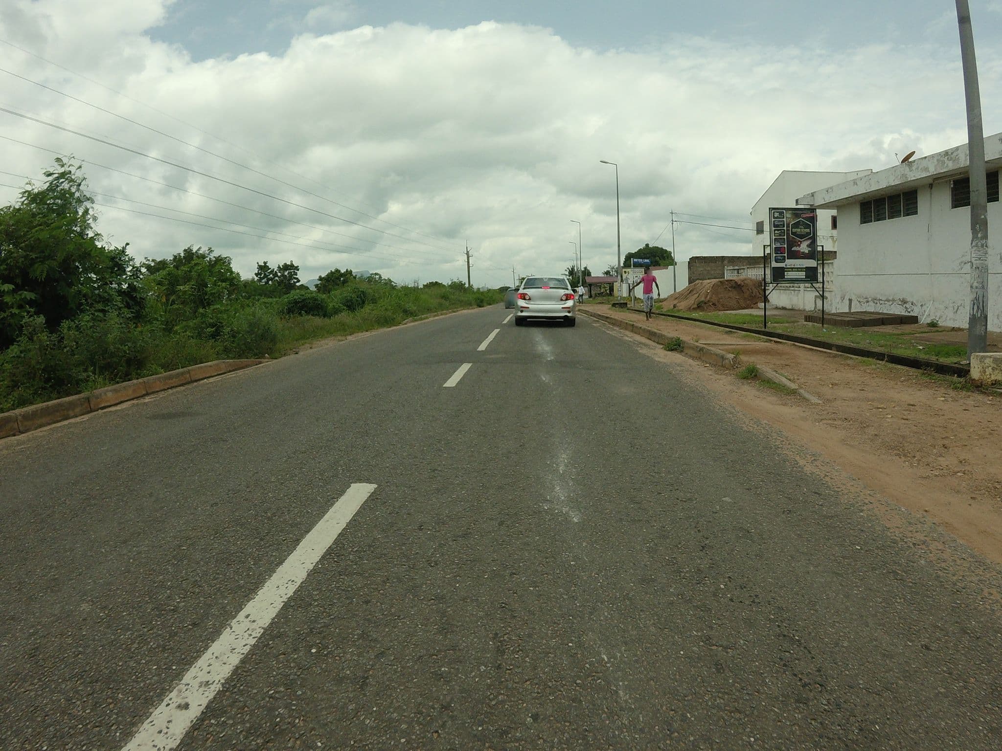 Street view near Satel Hostel, Ho — © mawutor (CC BY-SA · Mapillary)