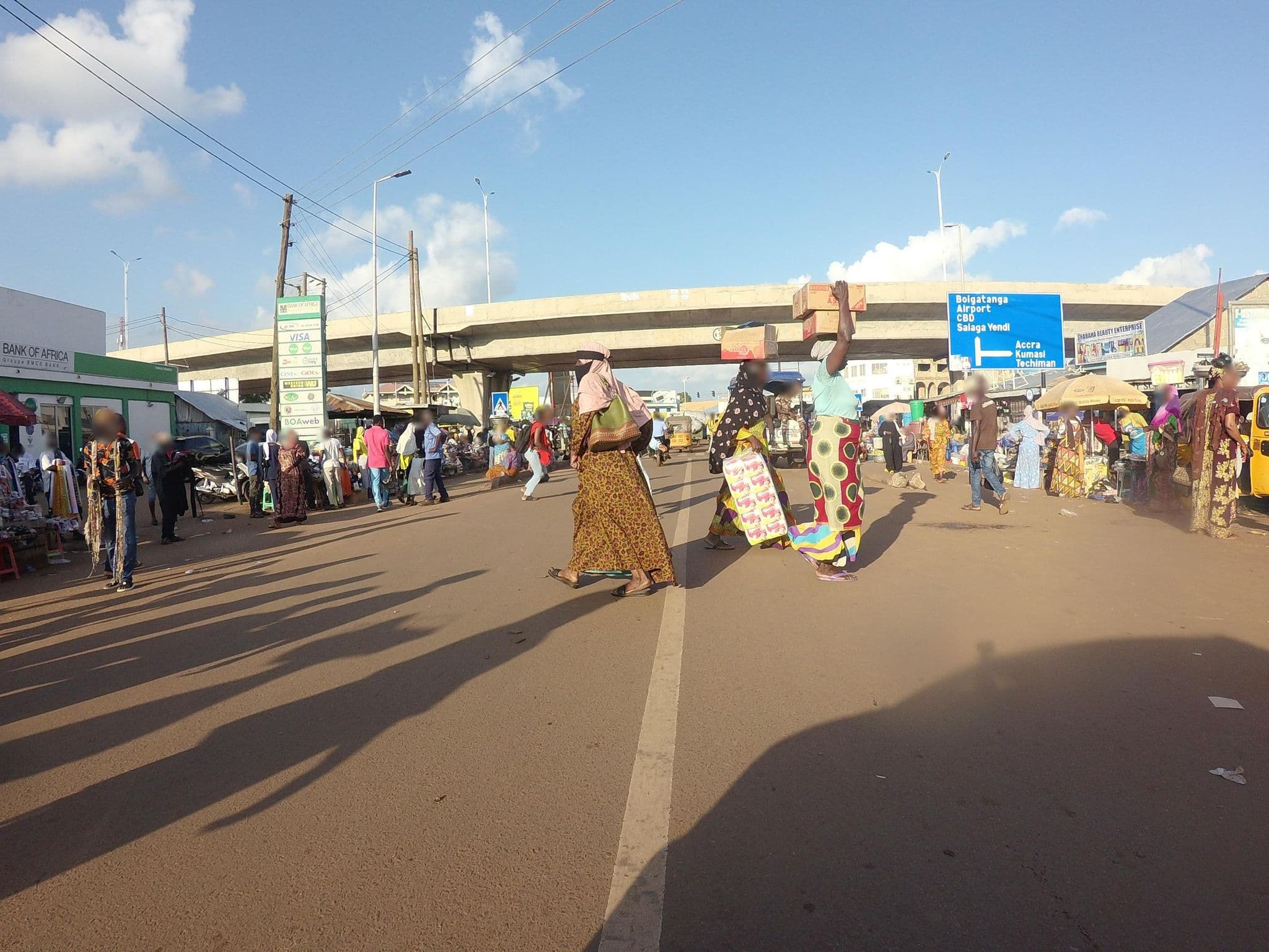 Street view near Nasara Hostel, Tamale — © mawutor (CC BY-SA · Mapillary)