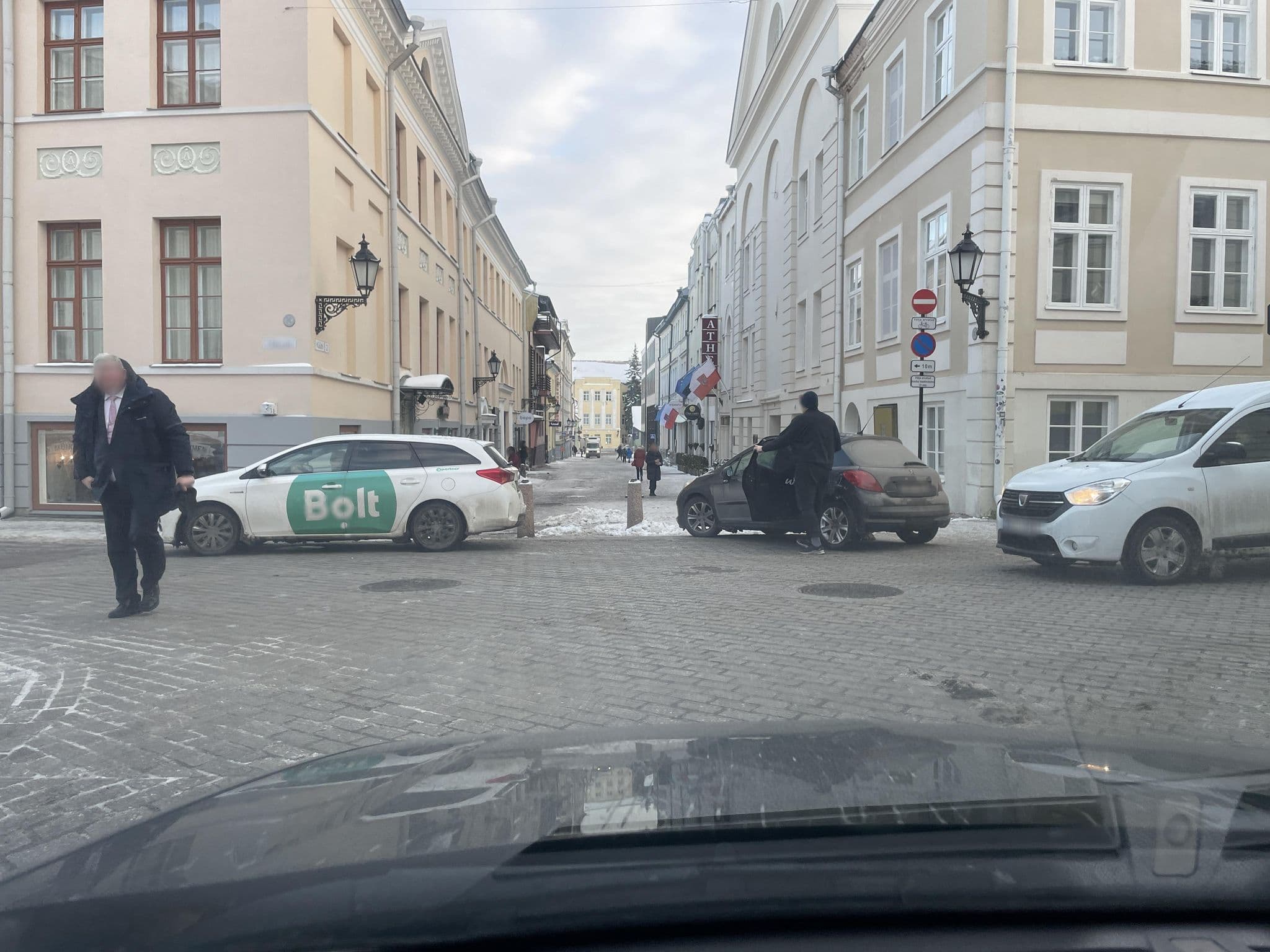 Street view near Antonius Boutique Hotel, Tartu — © marekontheroad (CC BY-SA · Mapillary)