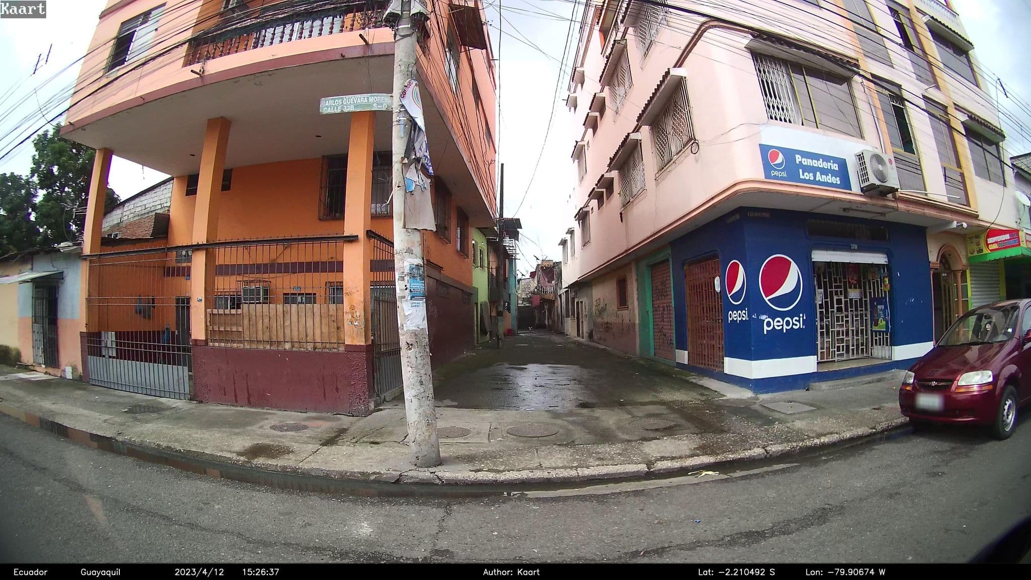 Street view near Casa vori down, Guayaquil — © kaart_2 (CC BY-SA · Mapillary)