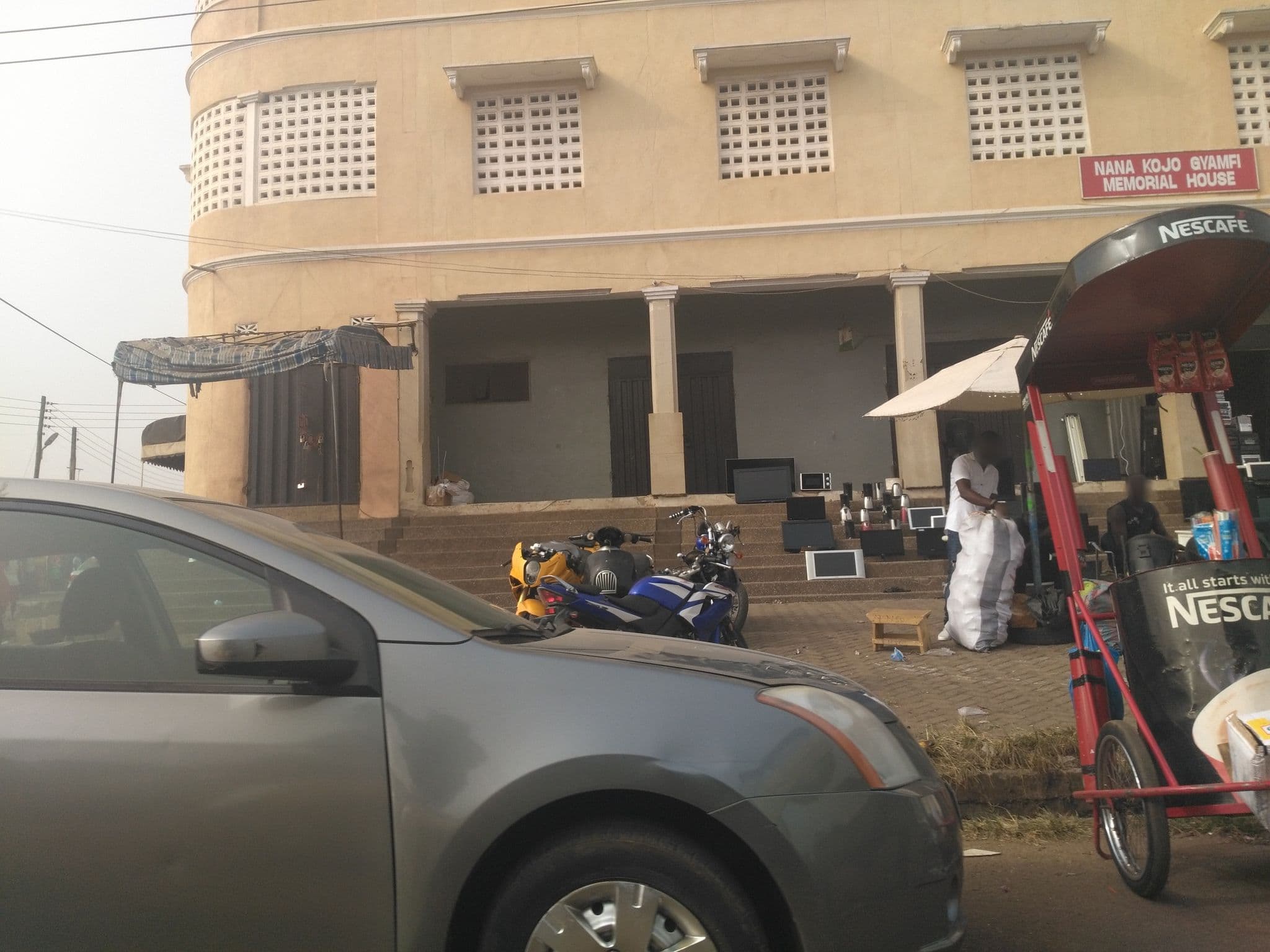 Street view near St. Sam Hotel, Kumasi — © ralebipim (CC BY-SA · Mapillary)