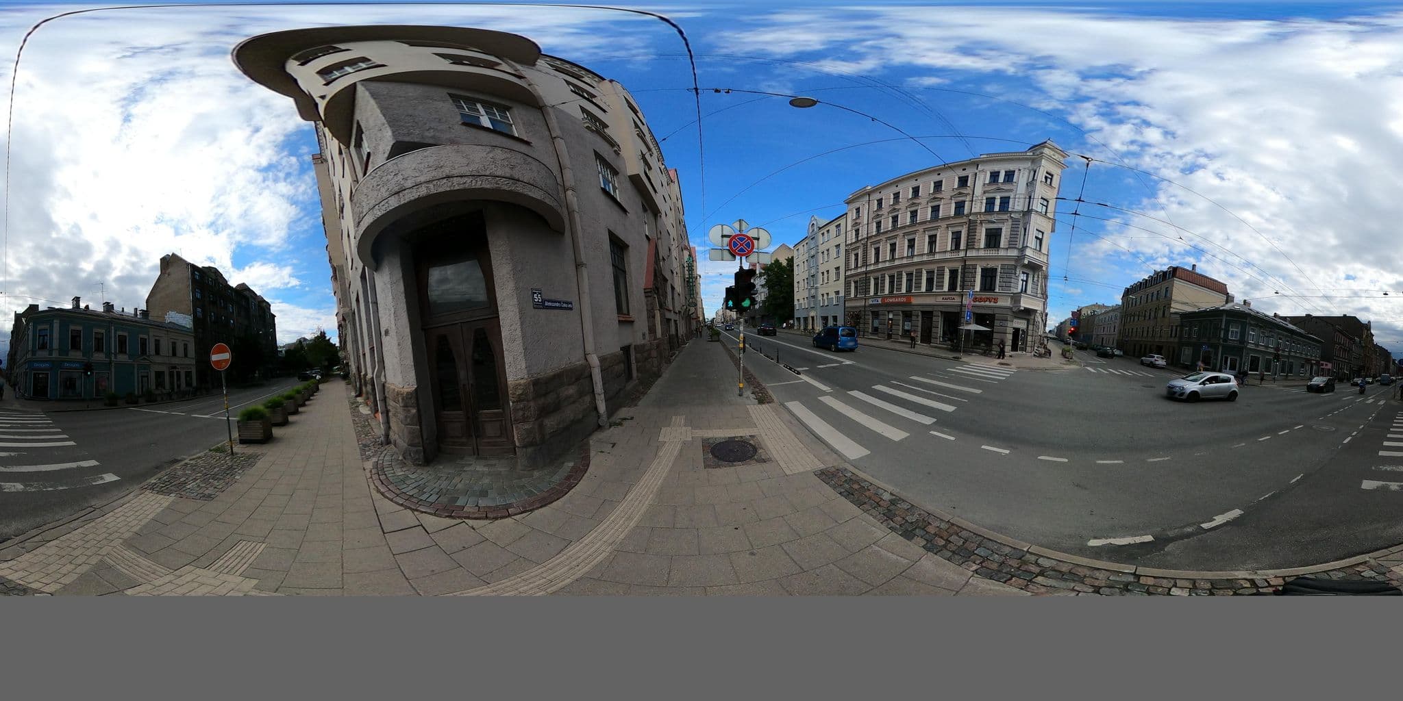 Street view near Best Hostel, Vecrīga — © richlv (CC BY-SA · Mapillary)