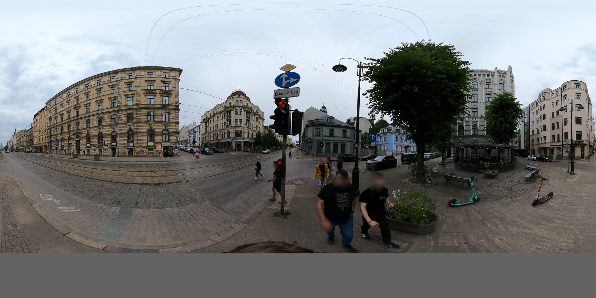 Street view near Barons City Central Hostel & Apartments, Vecrīga — © richlv (CC BY-SA · Mapillary)