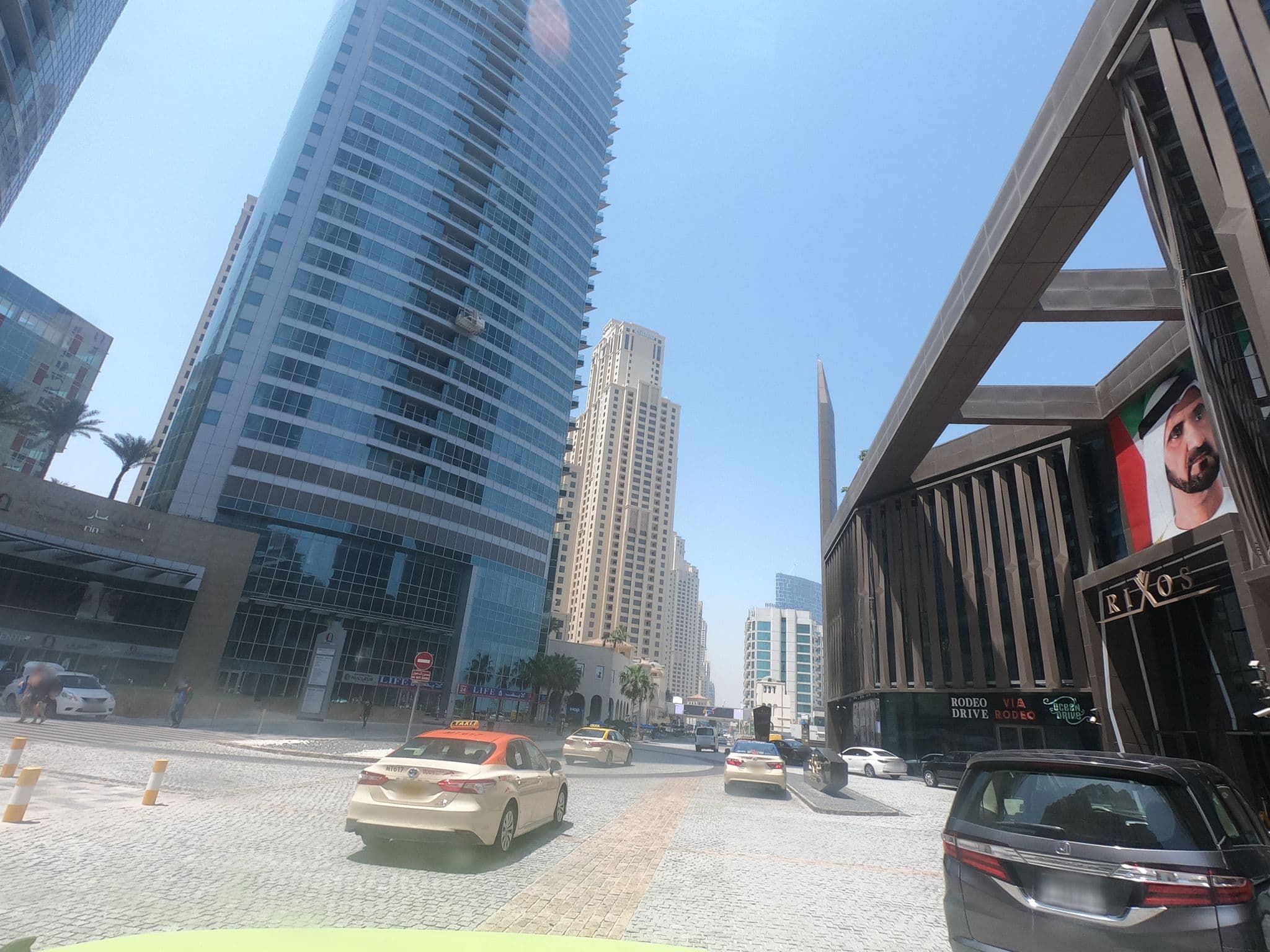 Street view near Ahlan Hostel, Dubai Marina — © countzero5 (CC BY-SA · Mapillary)