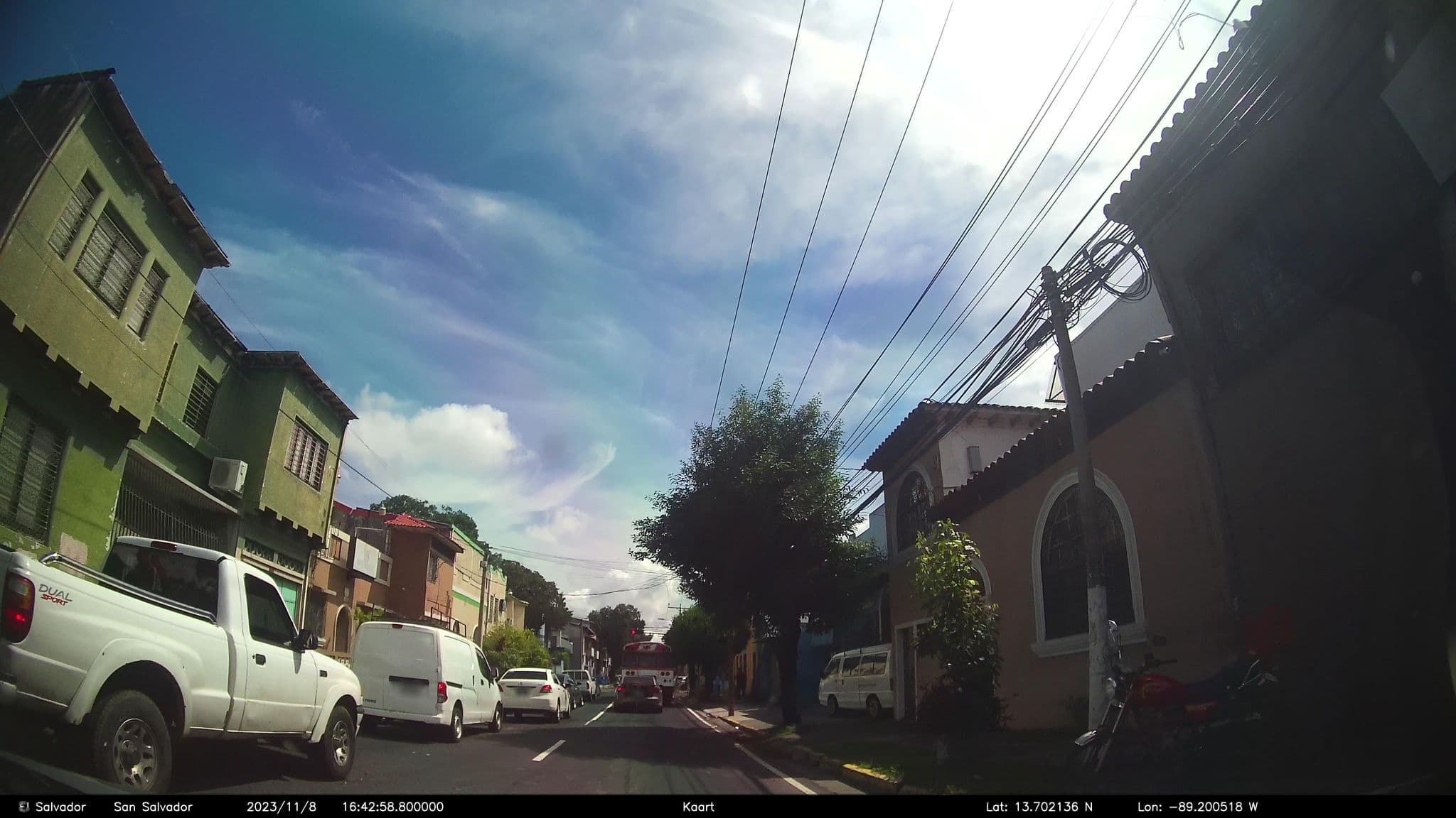 Street view near Hotel Bella Luz Centro Historico, San Salvador — © kaart_2 (CC BY-SA · Mapillary)