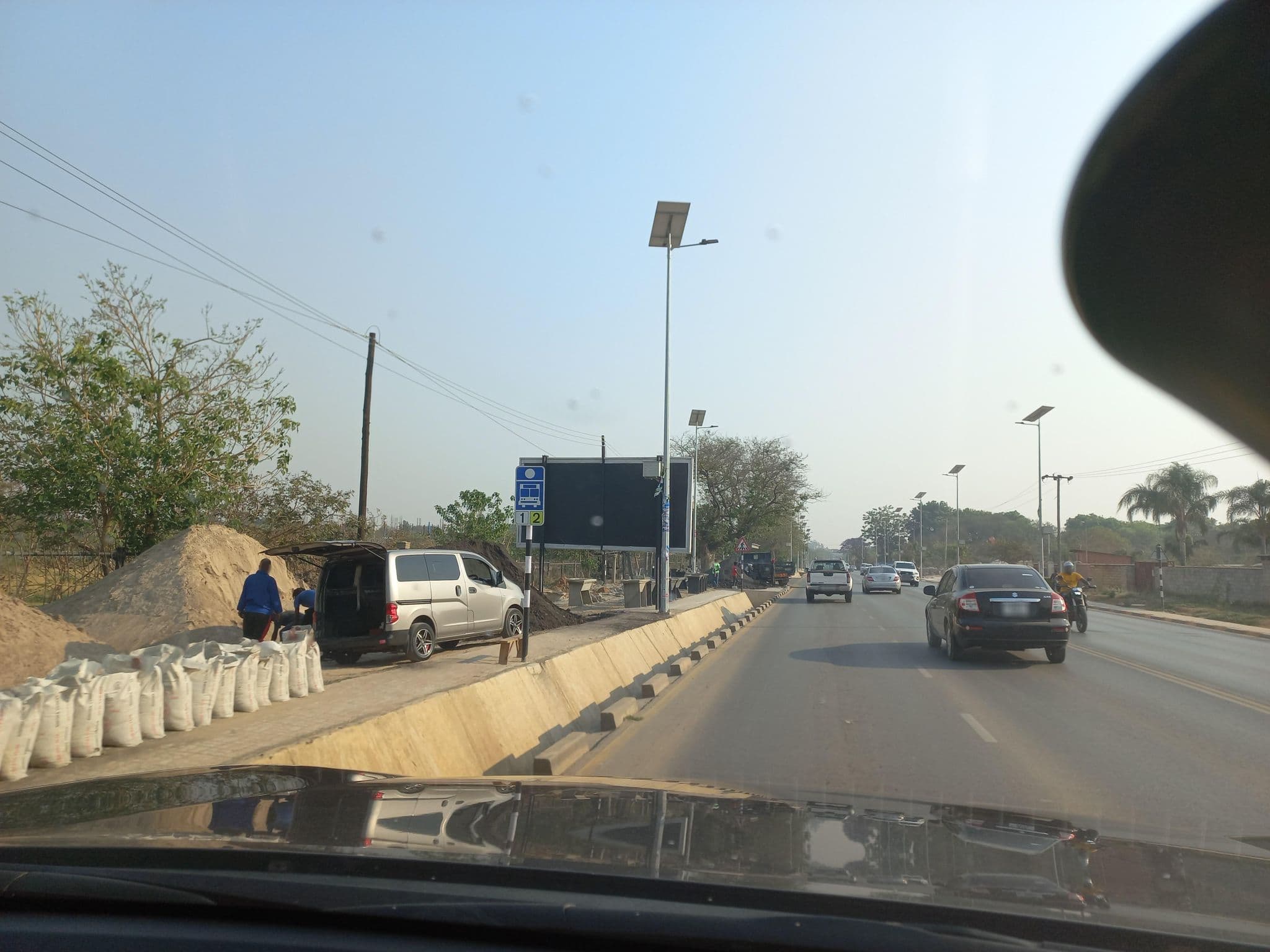 Street view near Nyuma hostel, Lusaka — © robert_adilson (CC BY-SA · Mapillary)