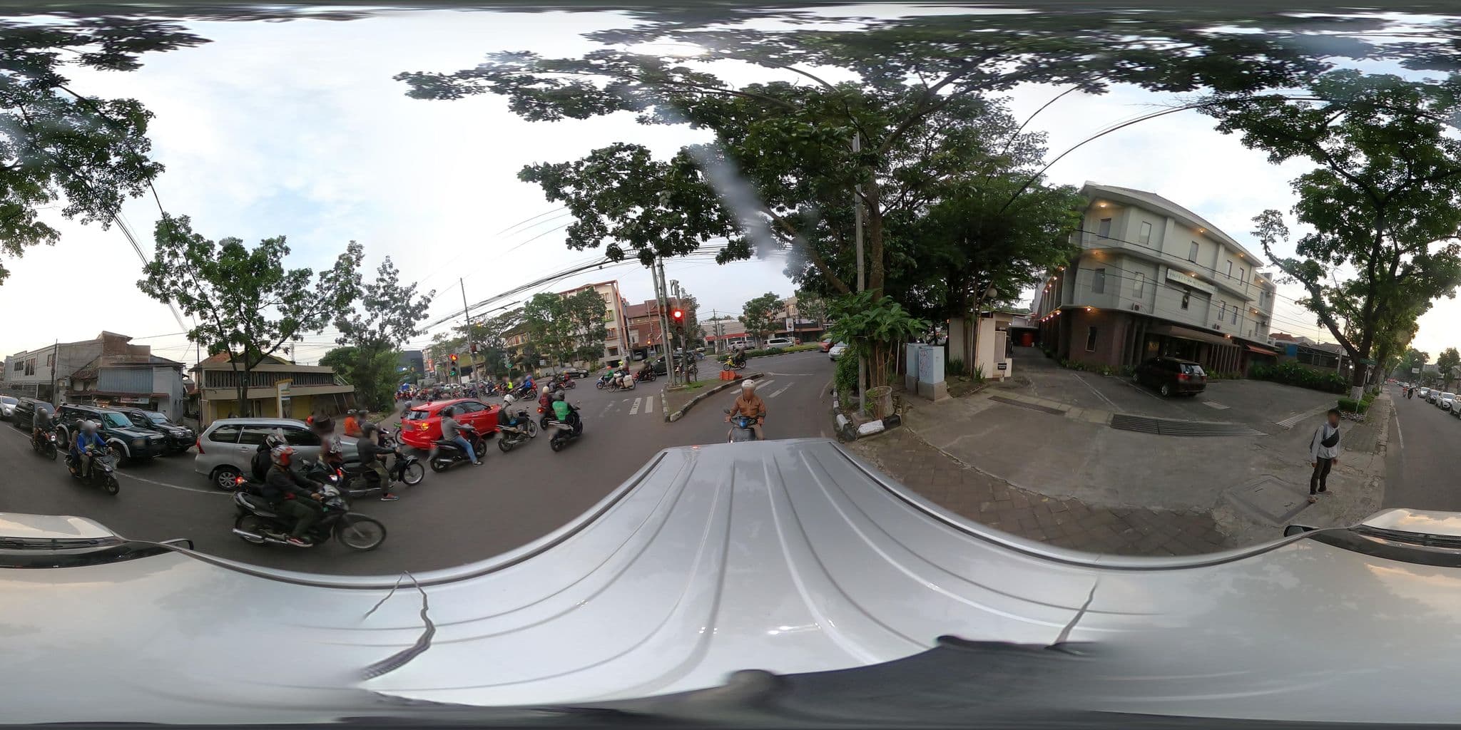 Street view near Hotel Boulevard, Bandung