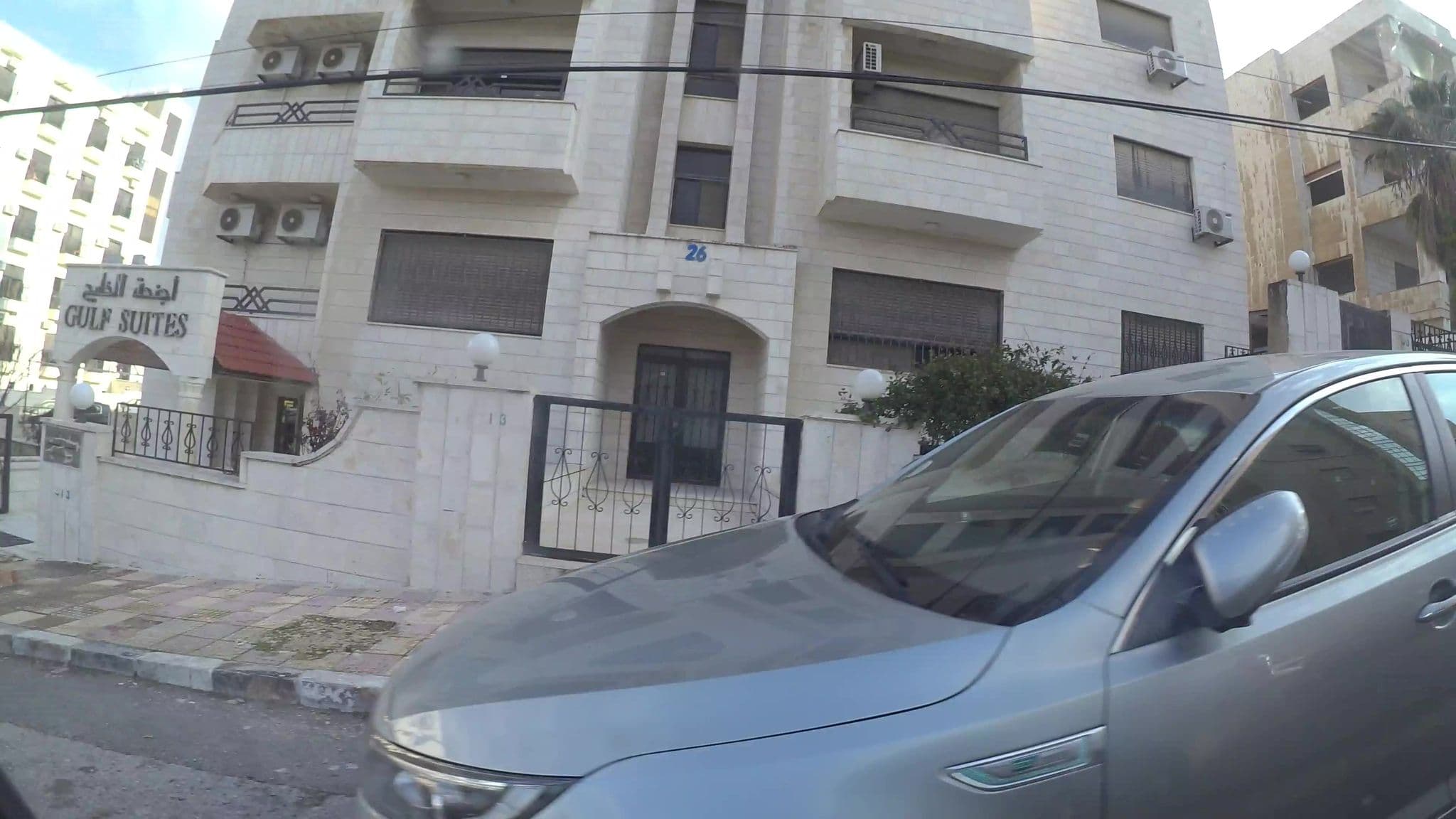 Street view near Gulf Suites Hotel, Al Jubayhah — © kaartcam (CC BY-SA · Mapillary)