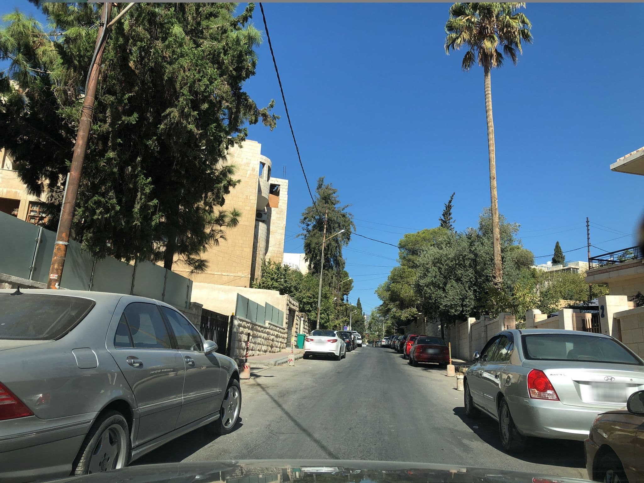 Street view near Weibdeh Heights Apartments, Amman — © calderaio (CC BY-SA · Mapillary)