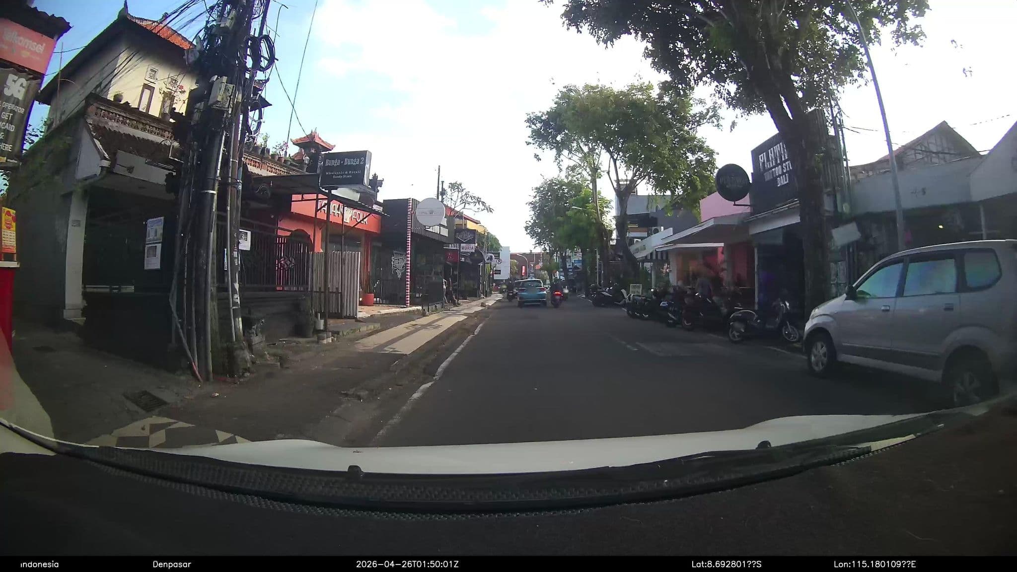 Street view near M2 Villa, Legian