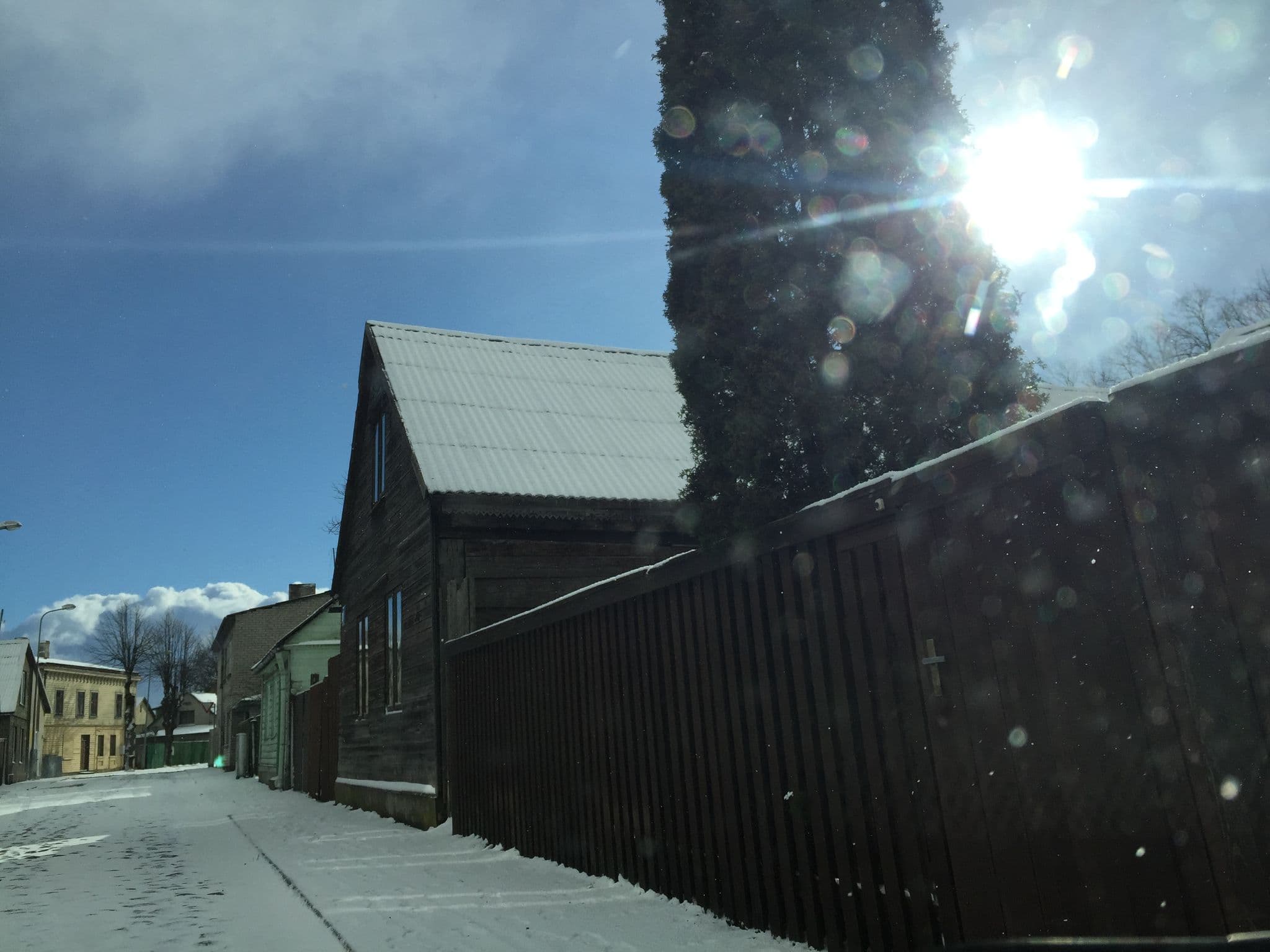 Street view near Viesu Nams Mežu 13, Ventspils — © richlv (CC BY-SA · Mapillary)