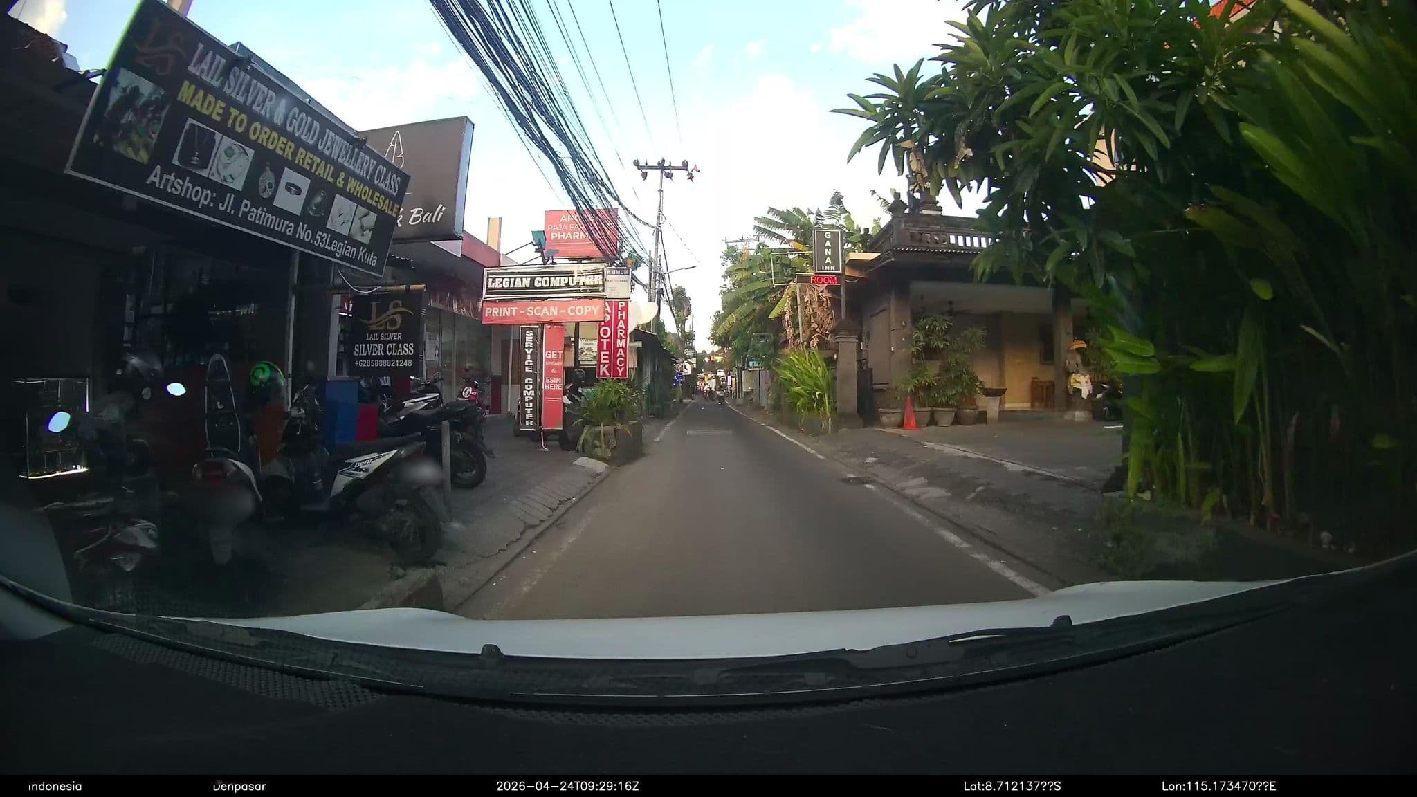 Street view near Gana Inn Legian, Legian — © Kaart---FRONT (CC BY-SA · Mapillary)