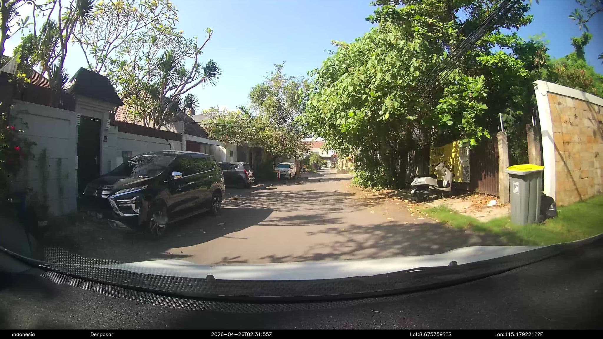 Street view near Graha Utama Residence, Legian