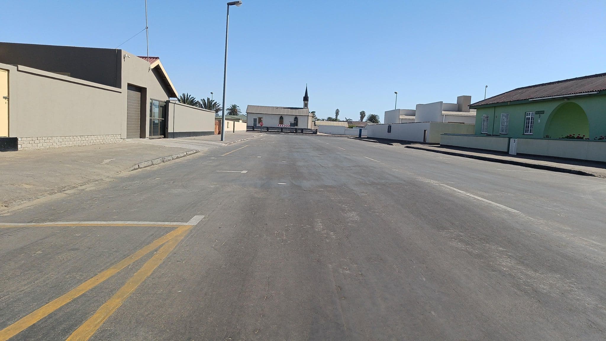 Street view near Desert Coast Hotel, Walvis Bay — © sedrubal (CC BY-SA · Mapillary)